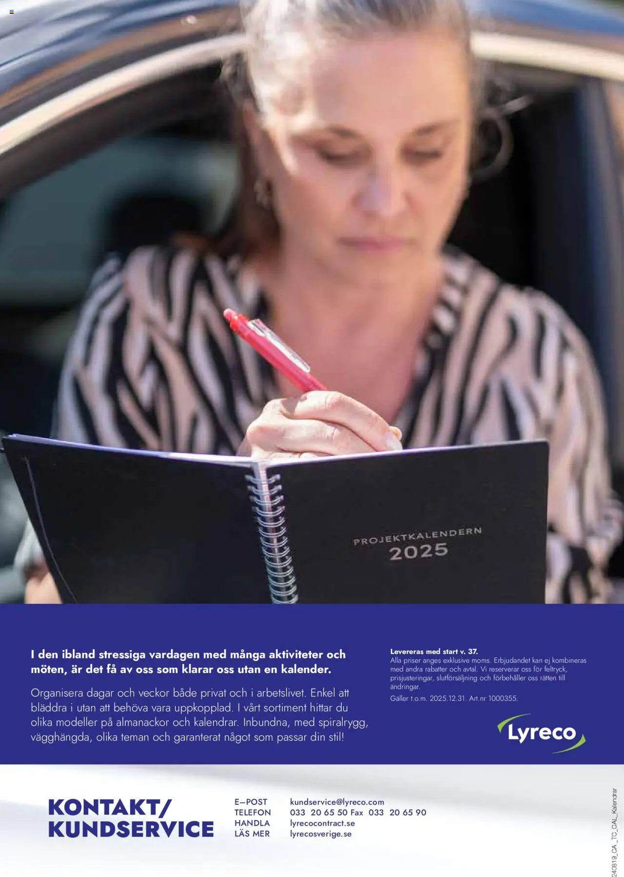 Lyreco - Almanackor och kalendrar 2025