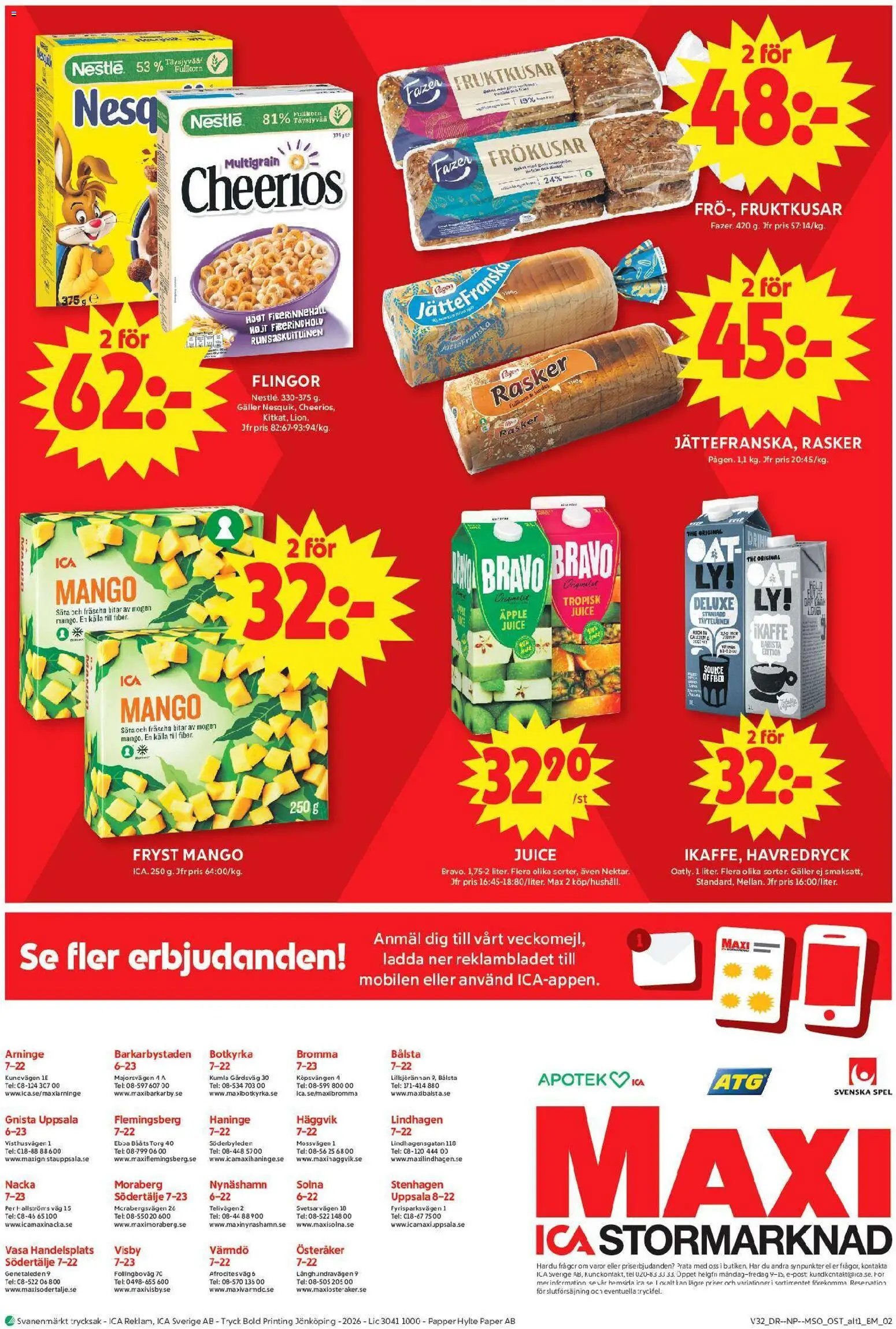 ICA Maxi erbjudanden