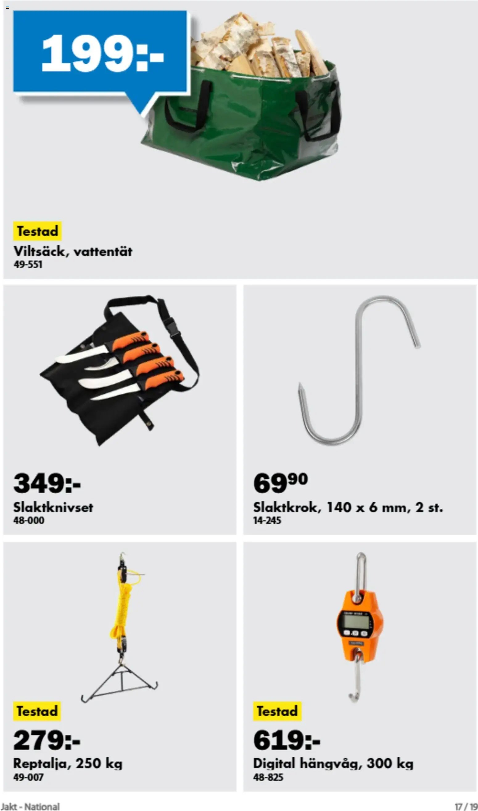 Biltema erbjudanden jakt