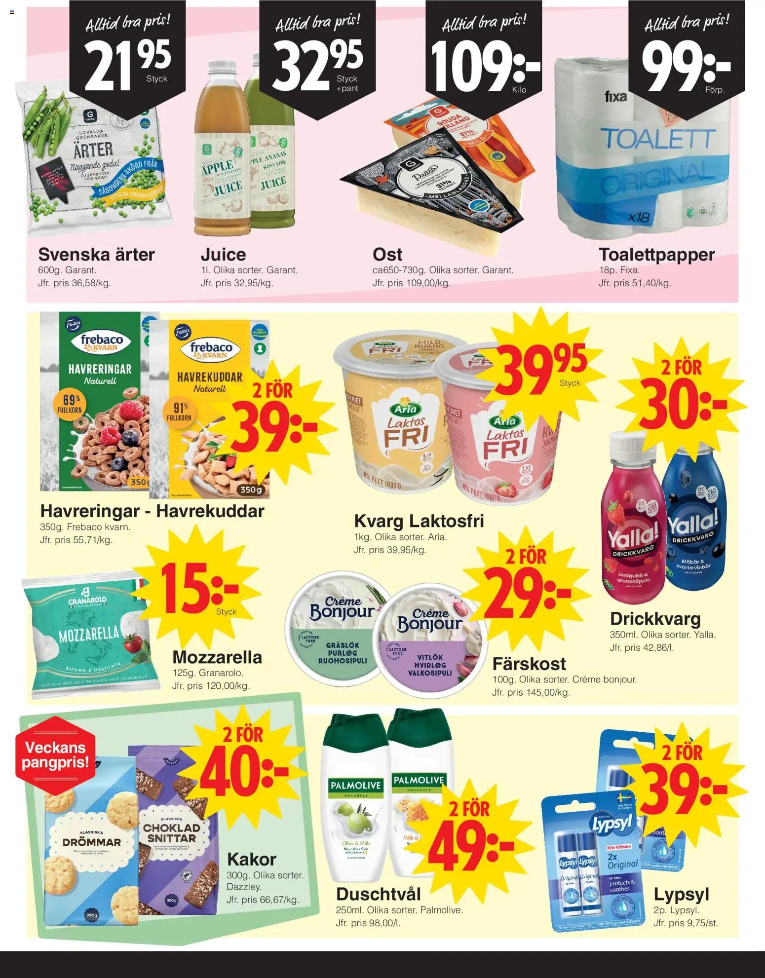 Matöppet erbjudanden