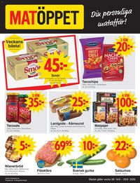 Matöppet erbjudanden