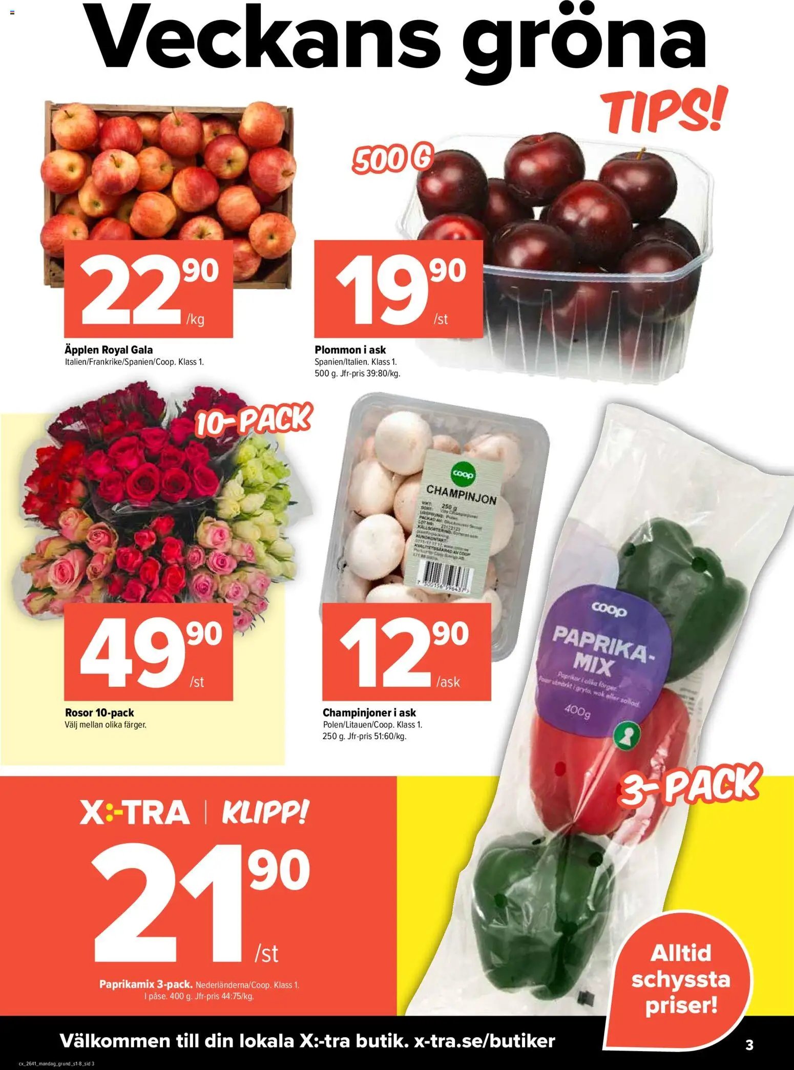 Coop X:-TRA erbjudanden