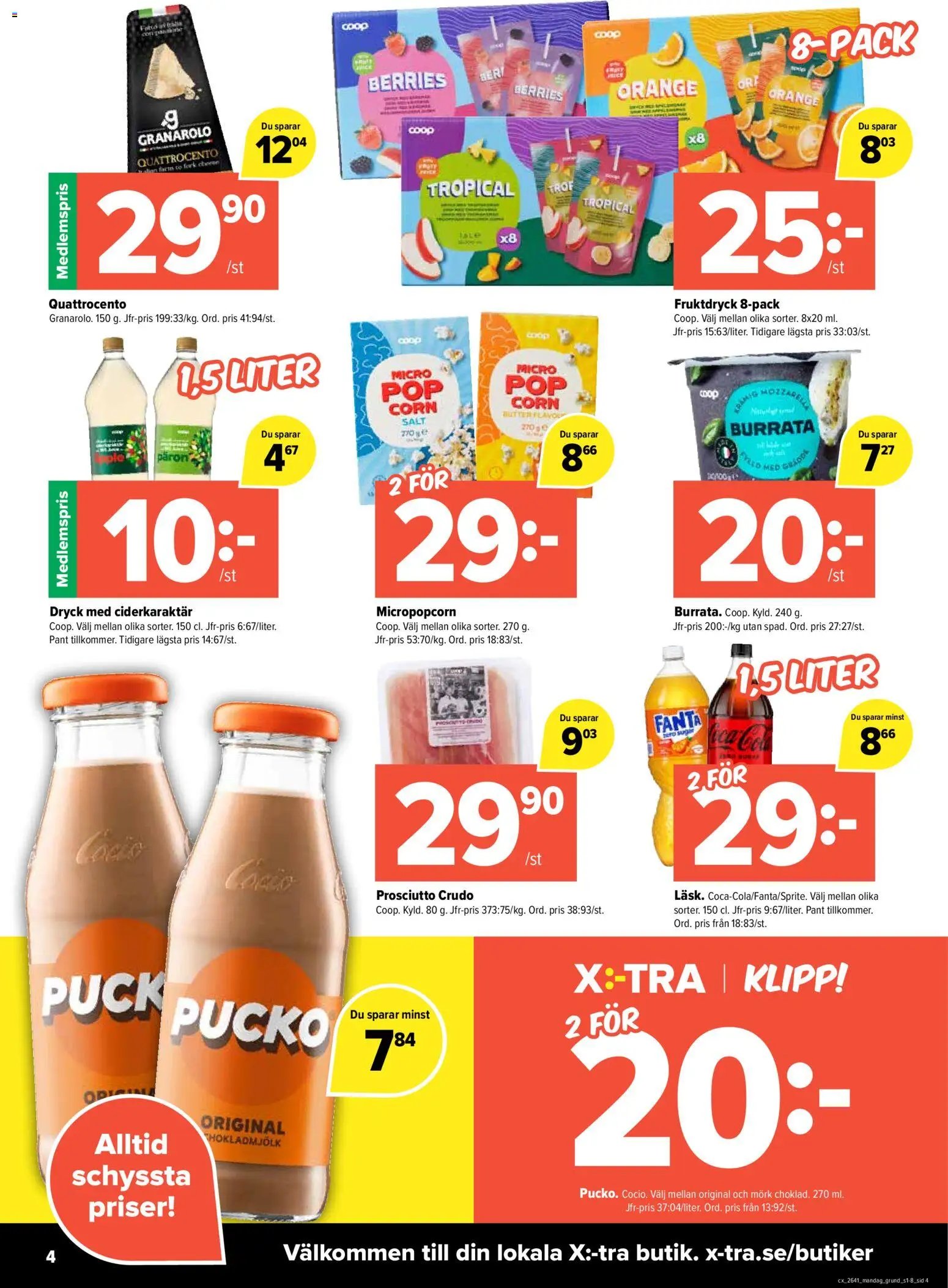 Coop X:-TRA erbjudanden