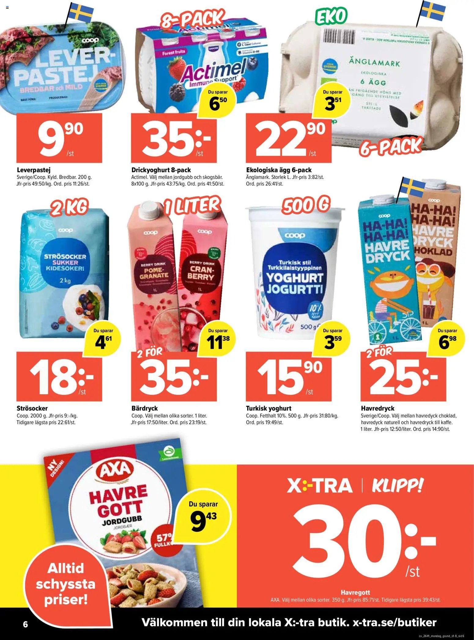 Coop X:-TRA erbjudanden
