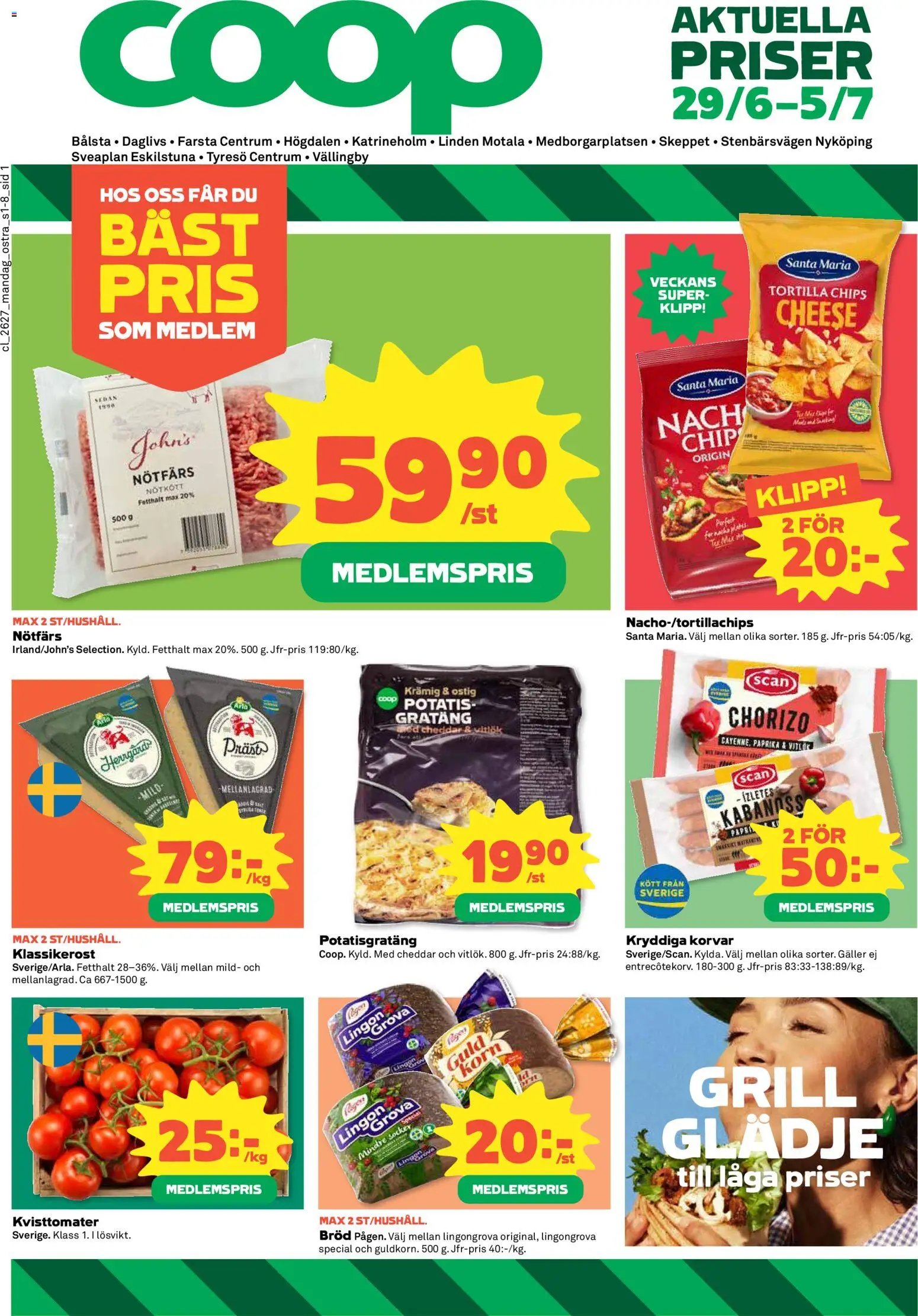 Coop Daglivs erbjudanden