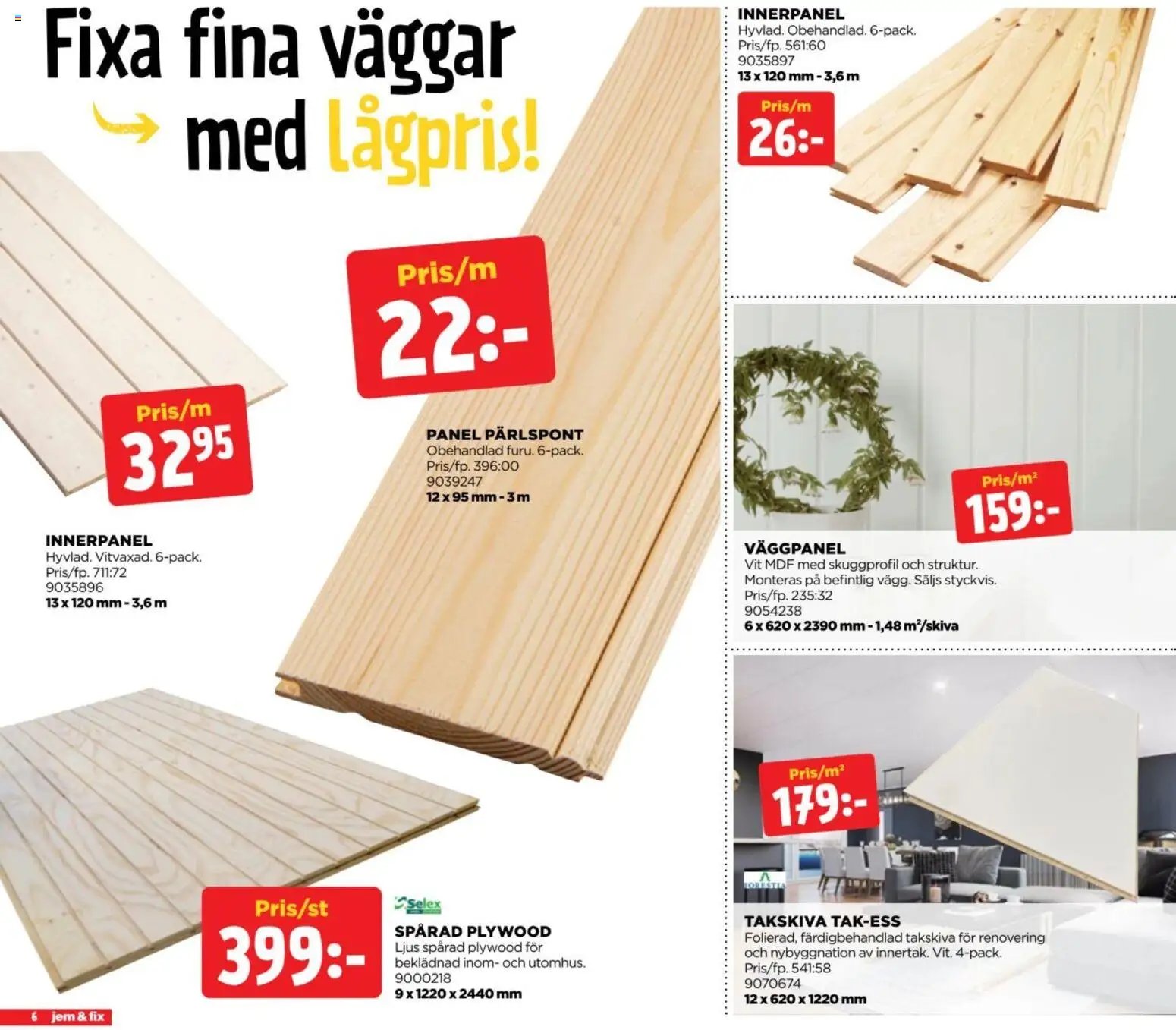 Jem & Fix erbjudanden