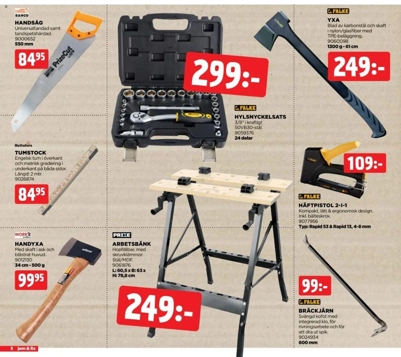 Jem & Fix erbjudanden
