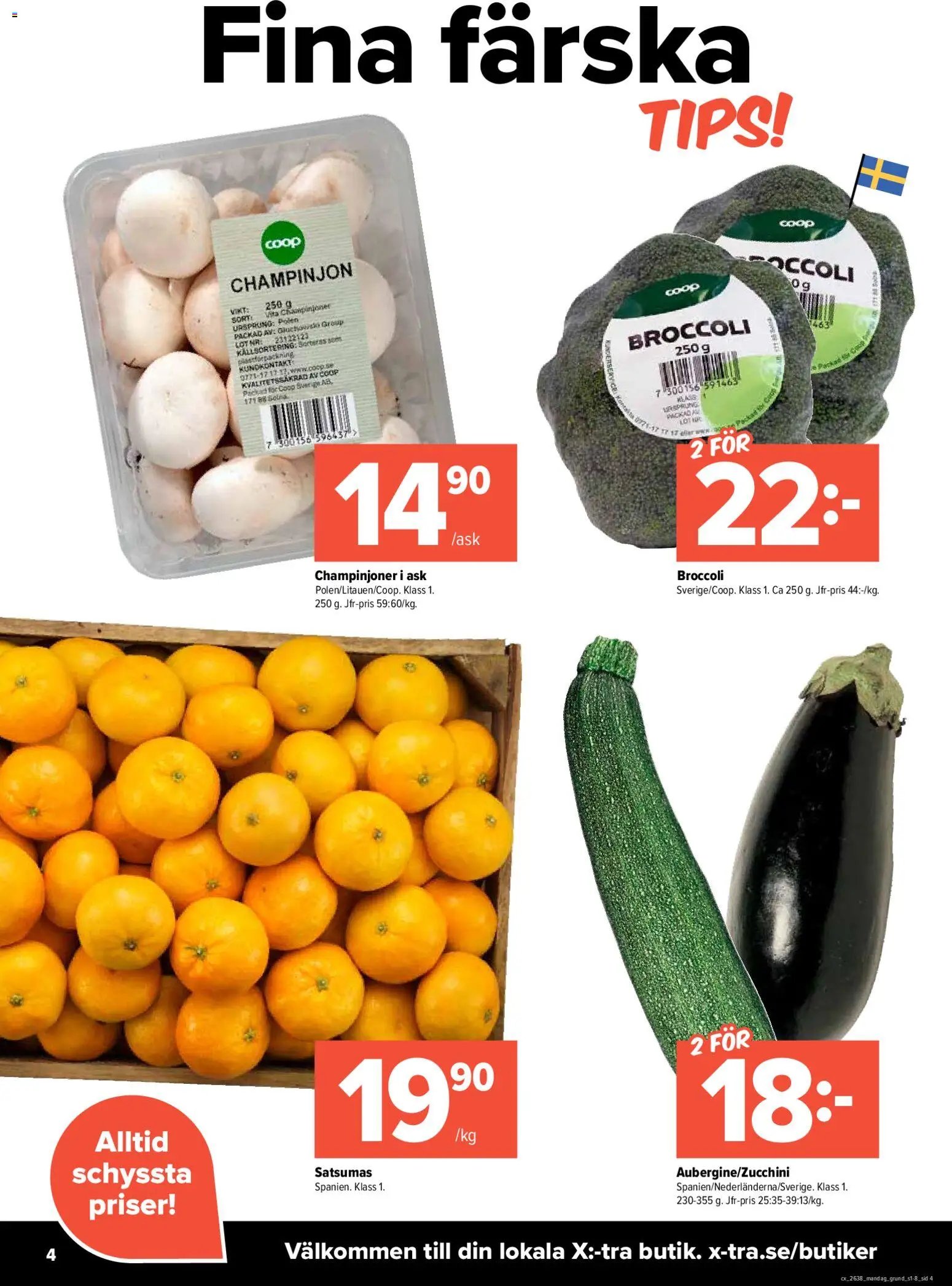 Coop X:-TRA erbjudanden