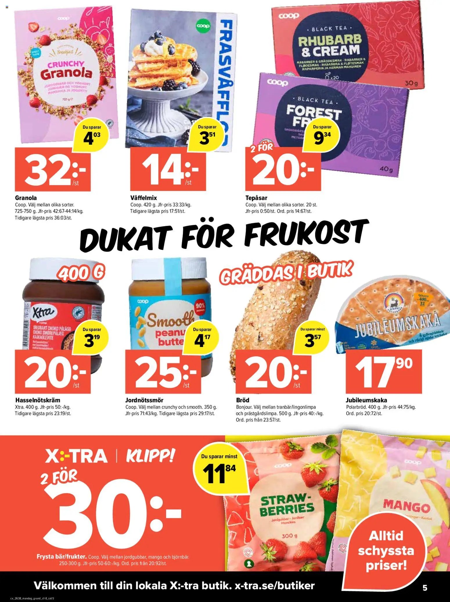 Coop X:-TRA erbjudanden