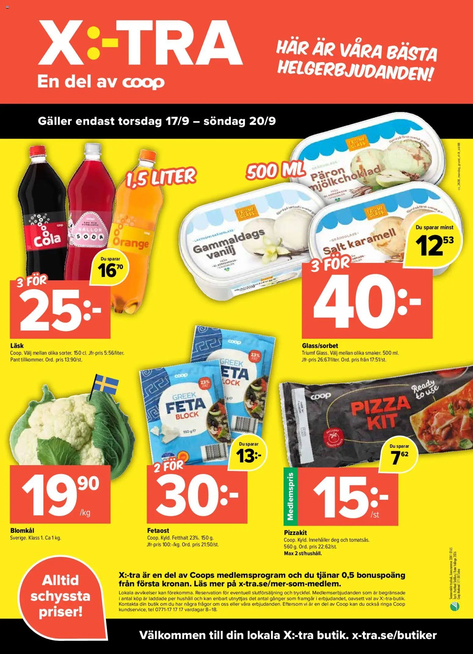 Coop X:-TRA erbjudanden