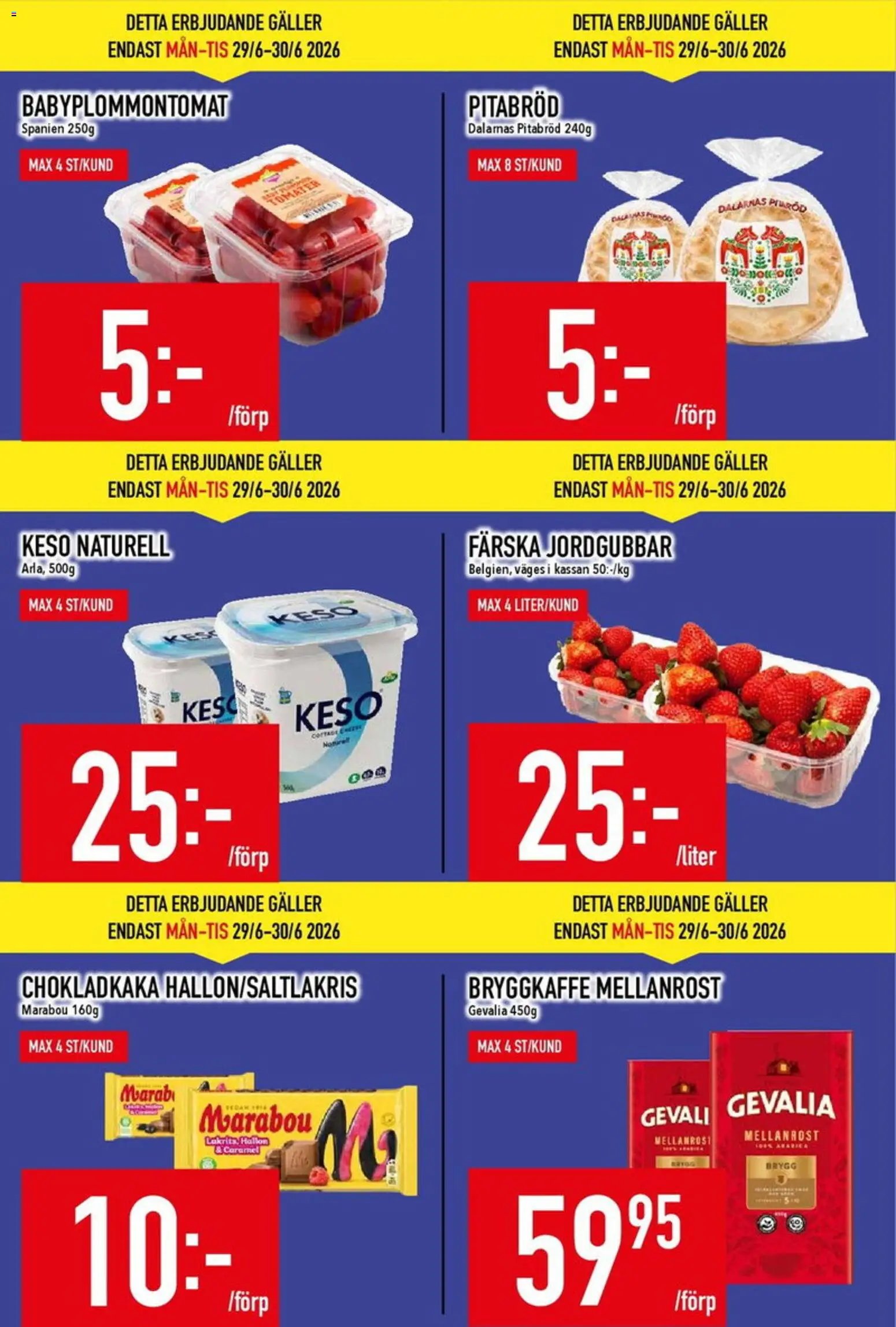 Matdax erbjudanden