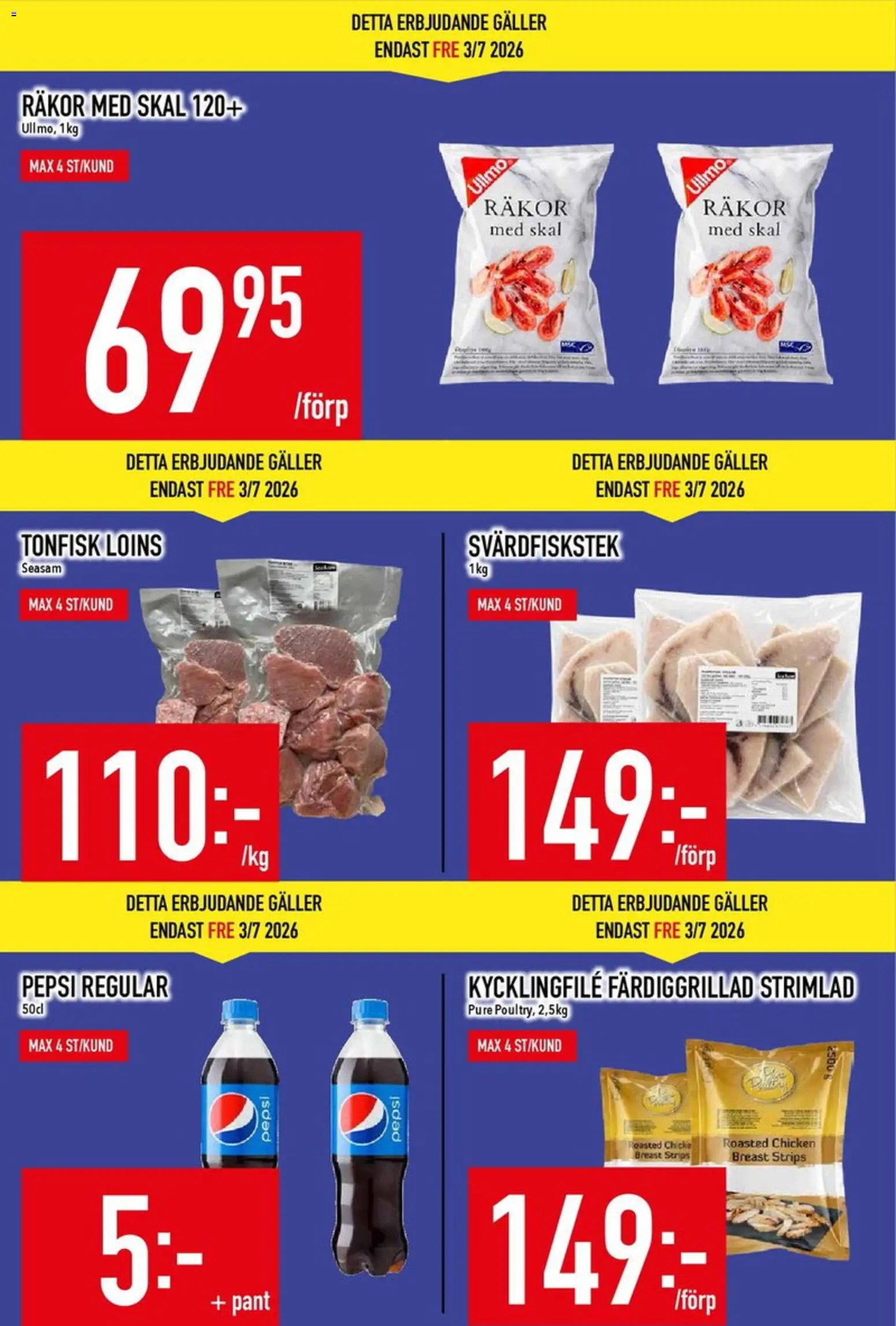 Matdax erbjudanden