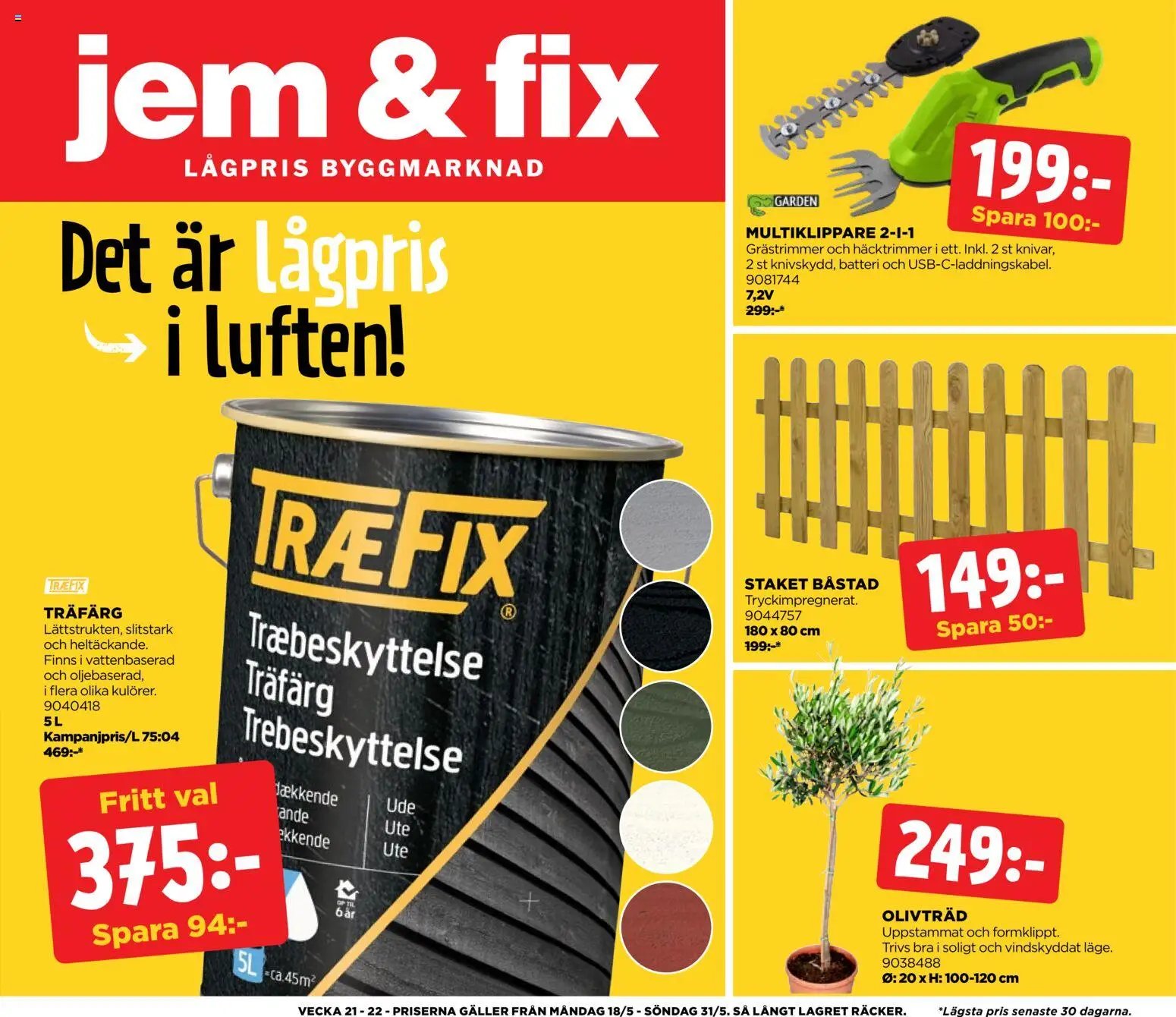 Jem & Fix erbjudanden