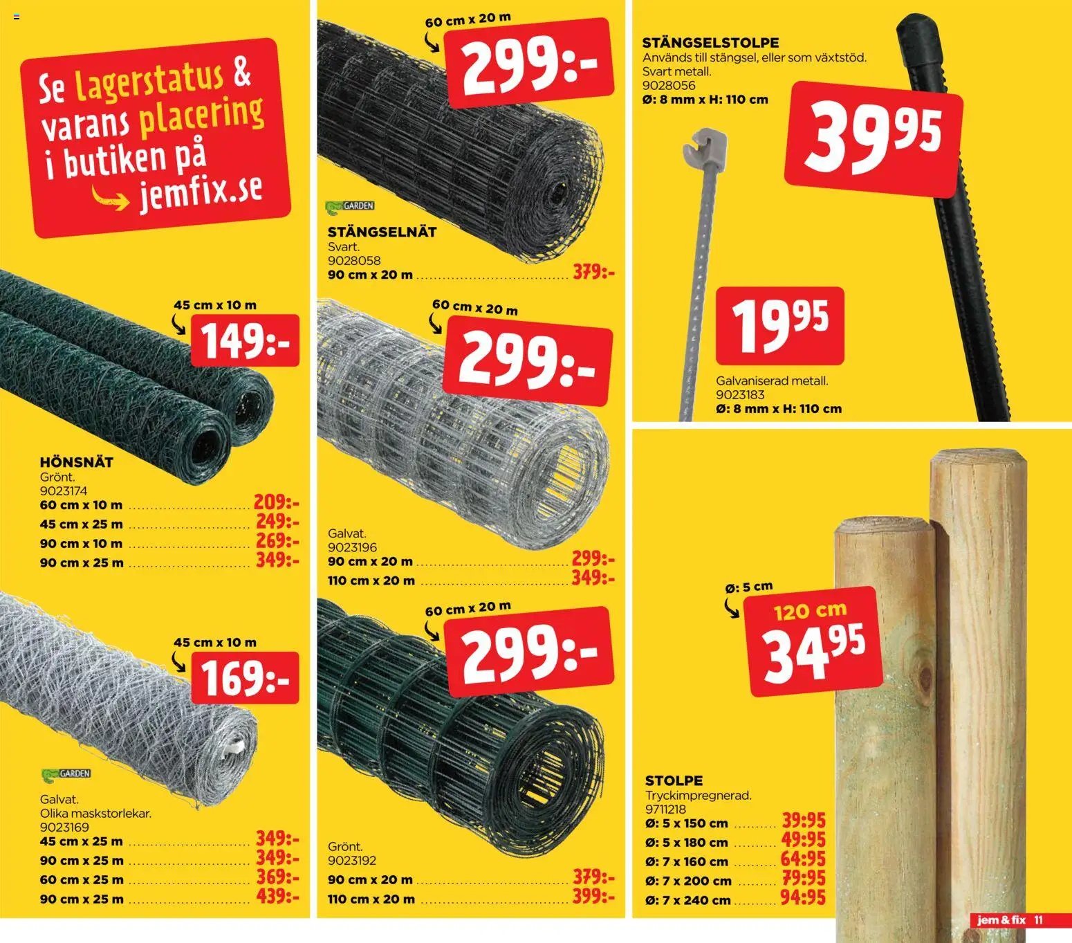 Jem & Fix erbjudanden