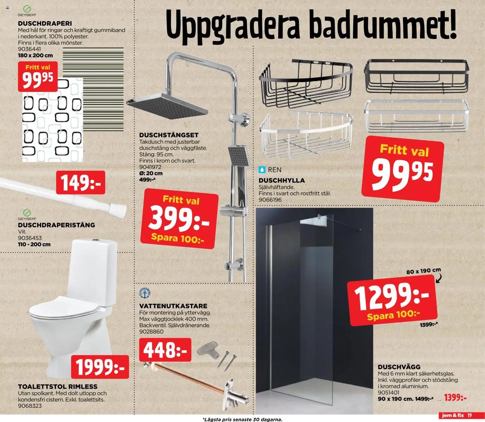 Jem & Fix erbjudanden