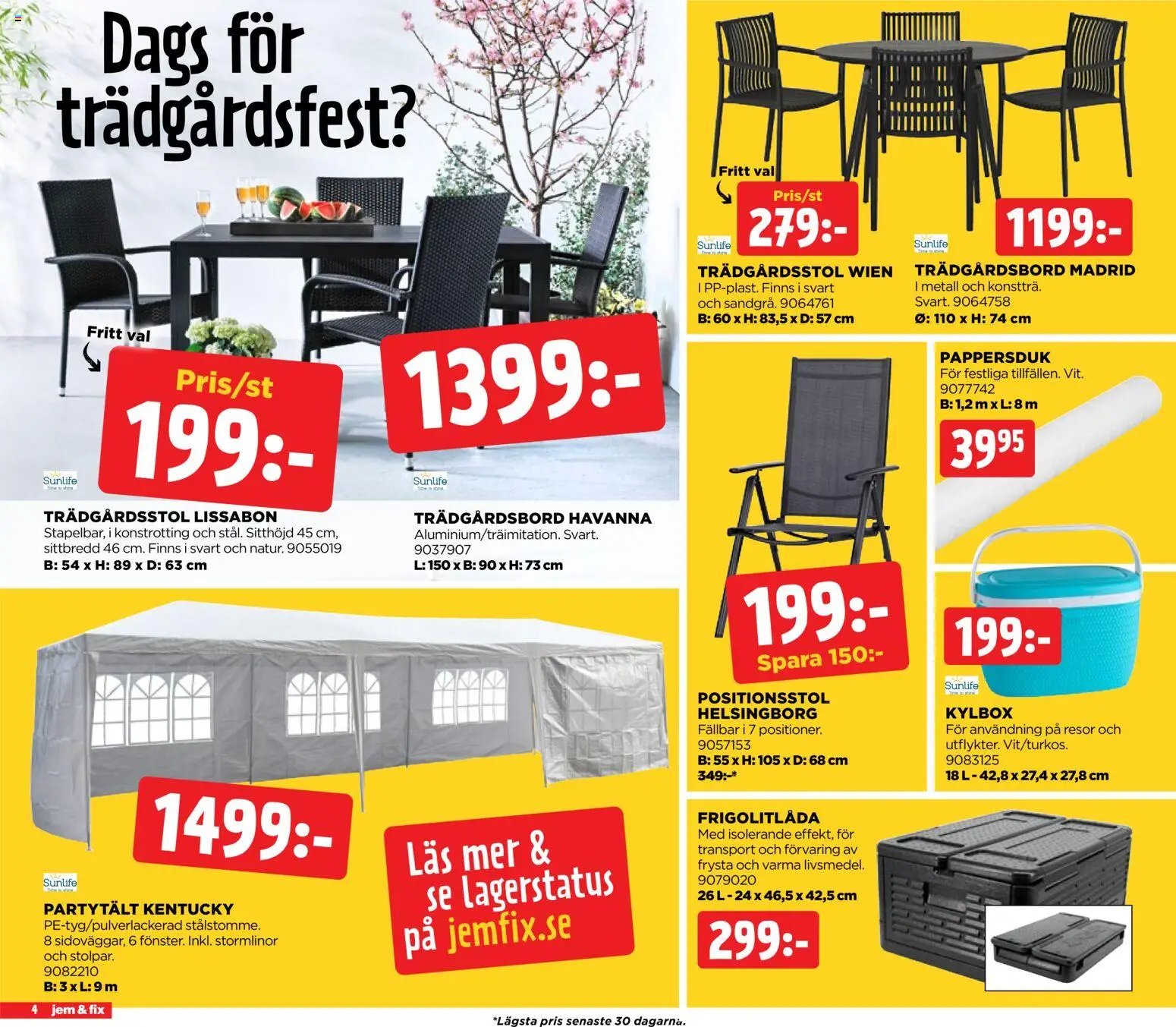 Jem & Fix erbjudanden