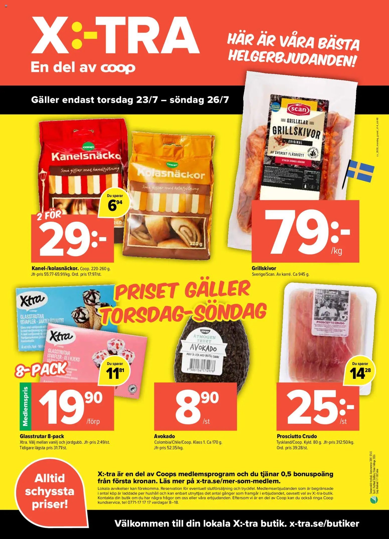 Coop X:-TRA erbjudanden