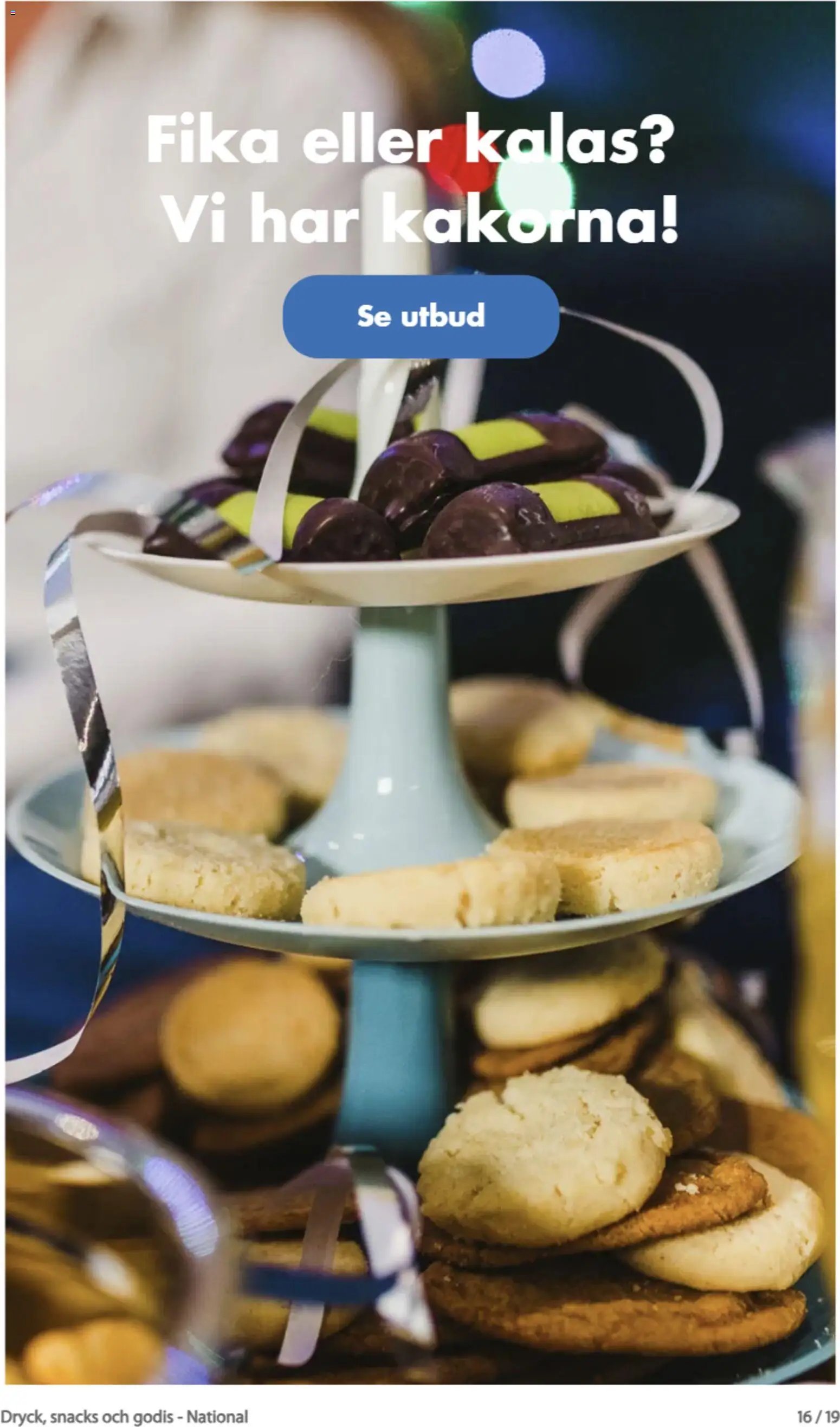 Biltema erbjudanden dryck, snacks och godis