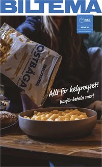 Biltema erbjudanden dryck, snacks och godis