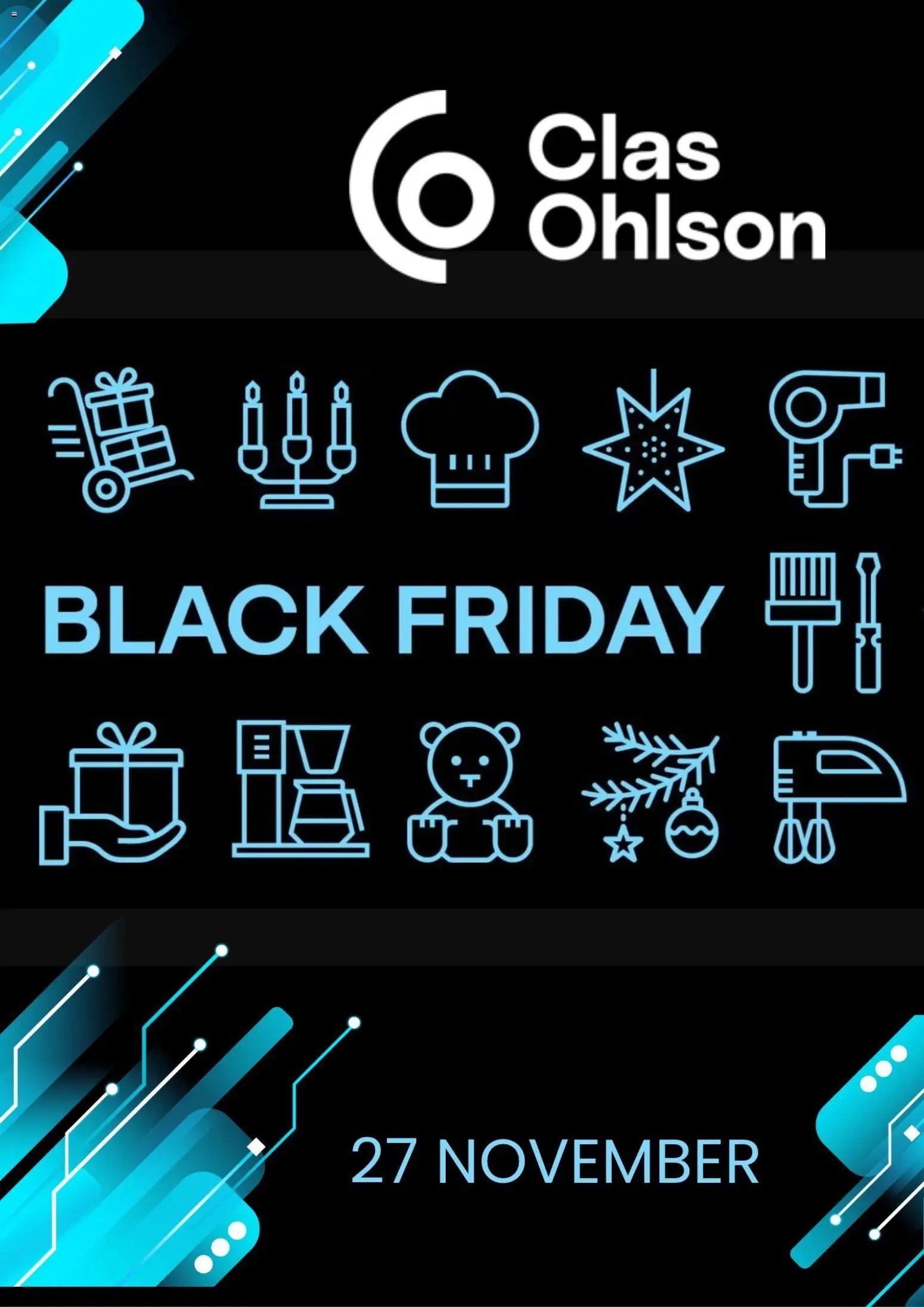 Clas Ohlson - Black Friday förhandsinformation