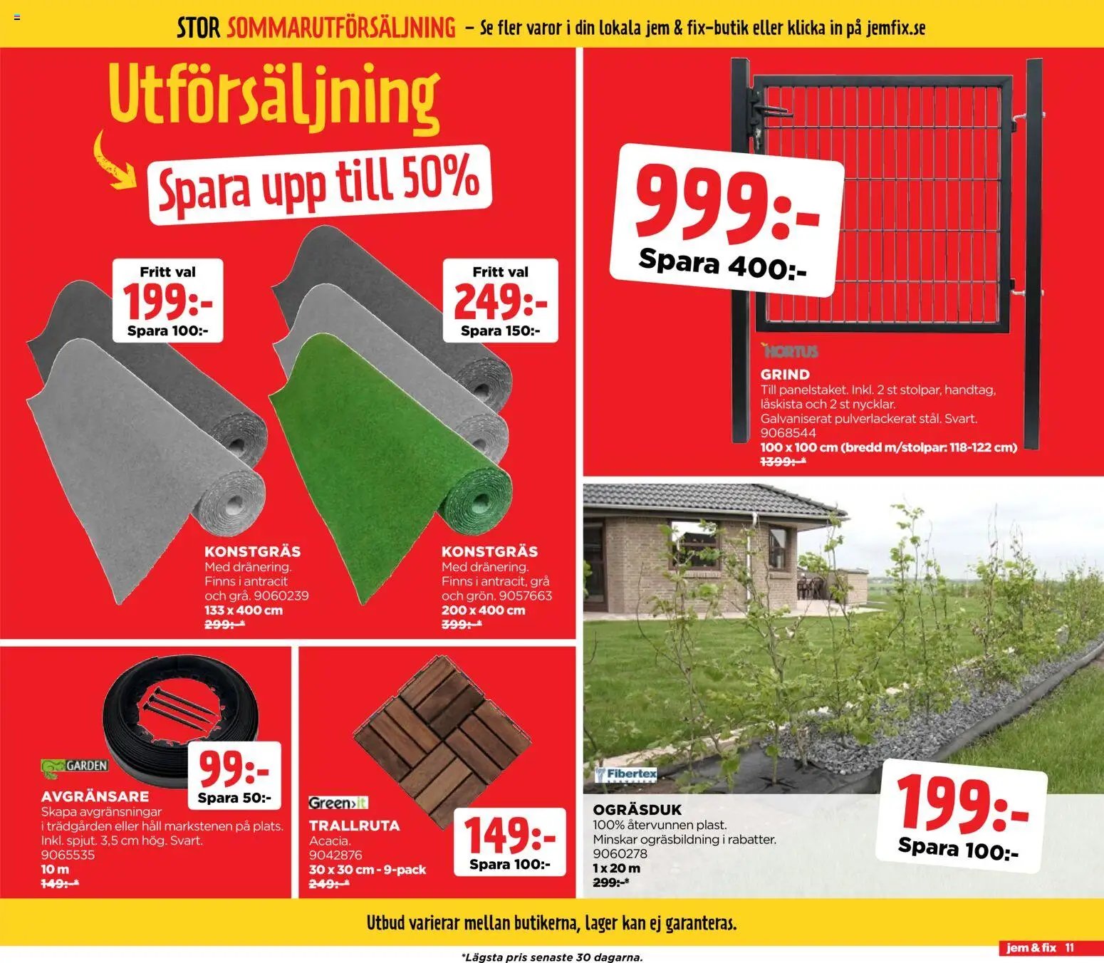 Jem & Fix erbjudanden