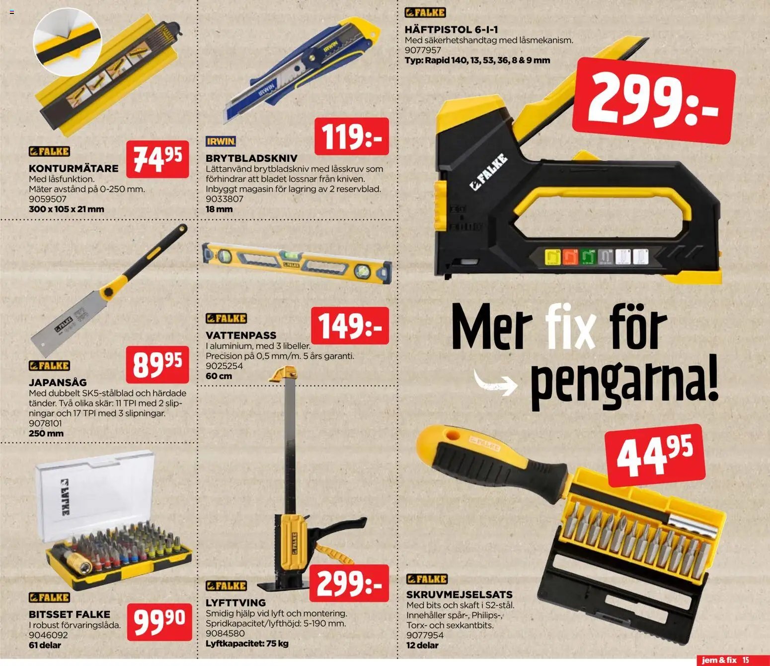 Jem & Fix erbjudanden