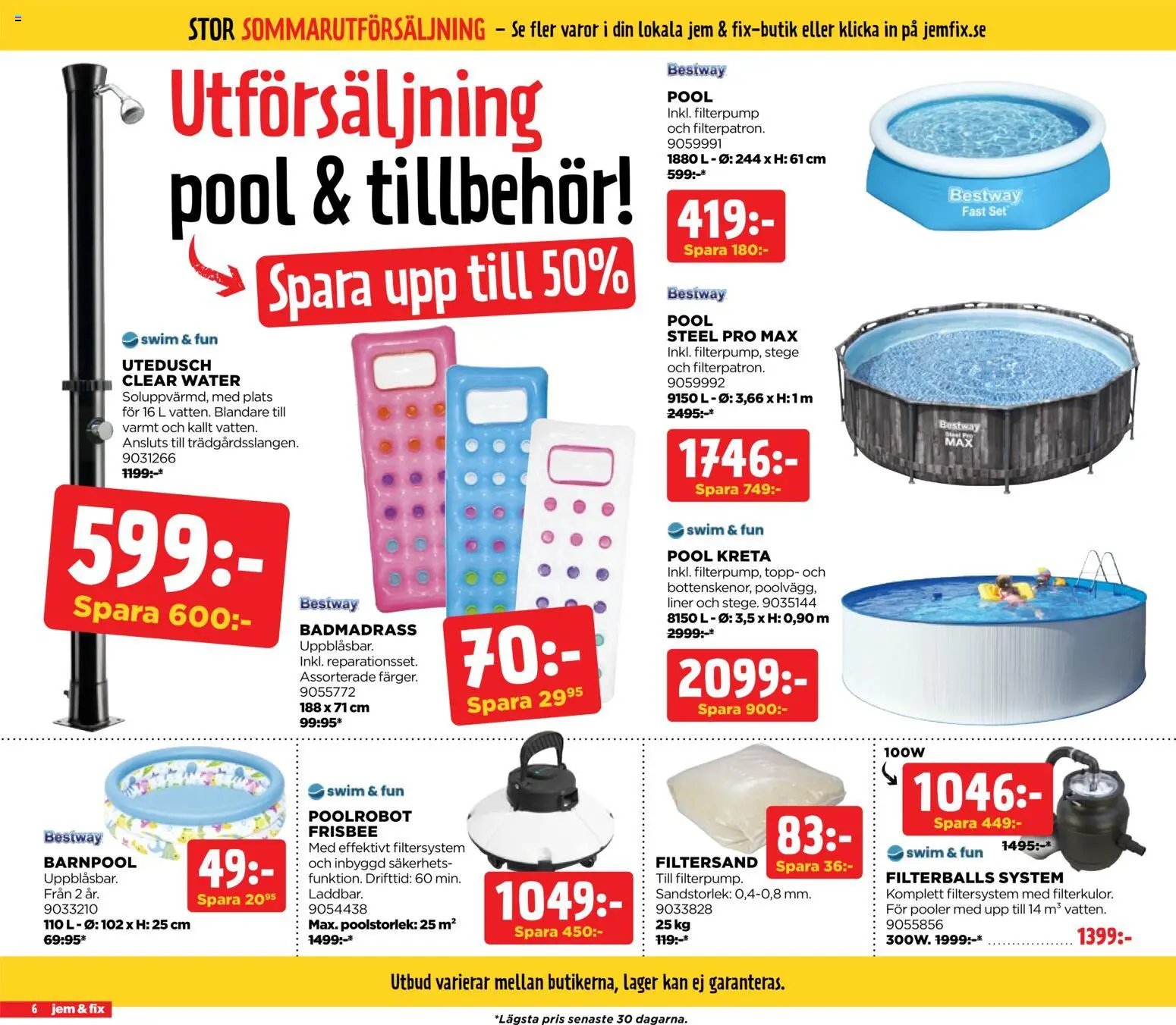 Jem & Fix erbjudanden