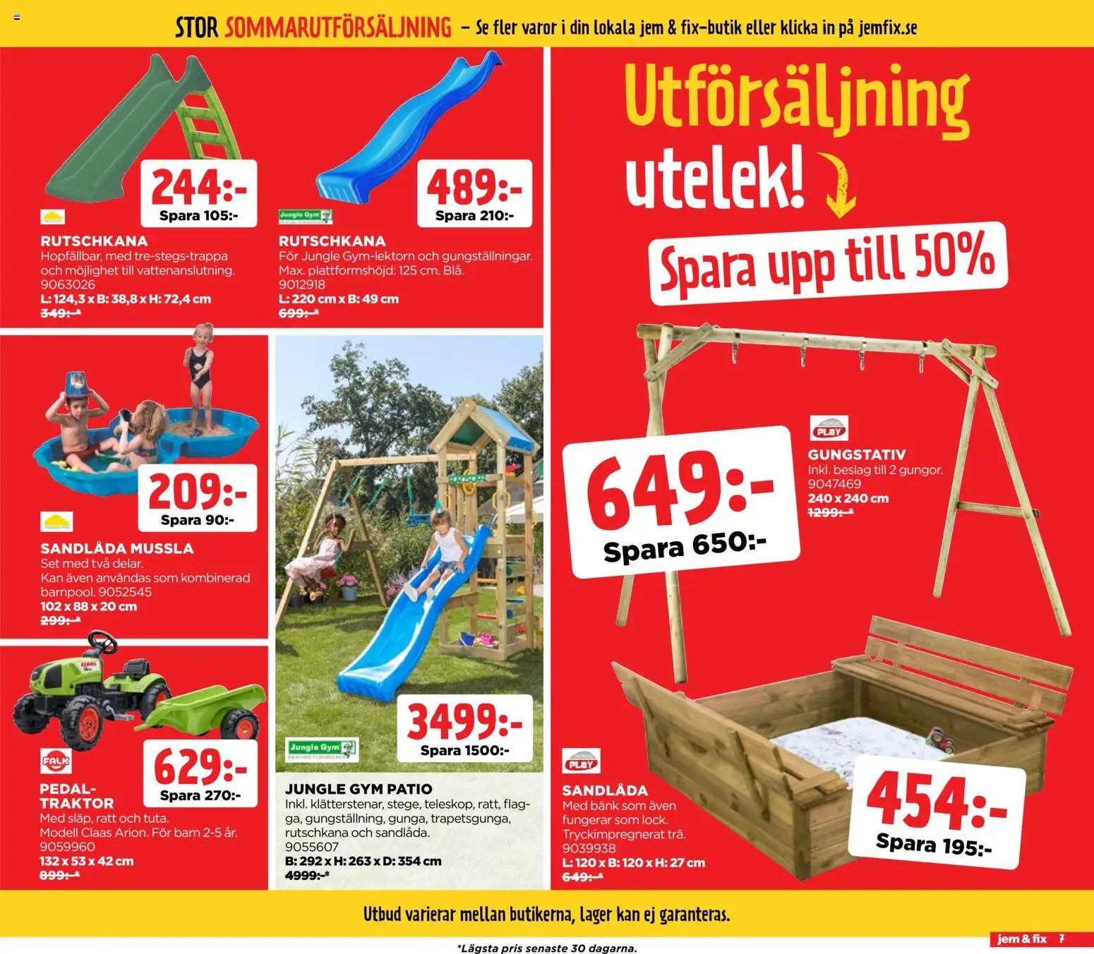 Jem & Fix erbjudanden