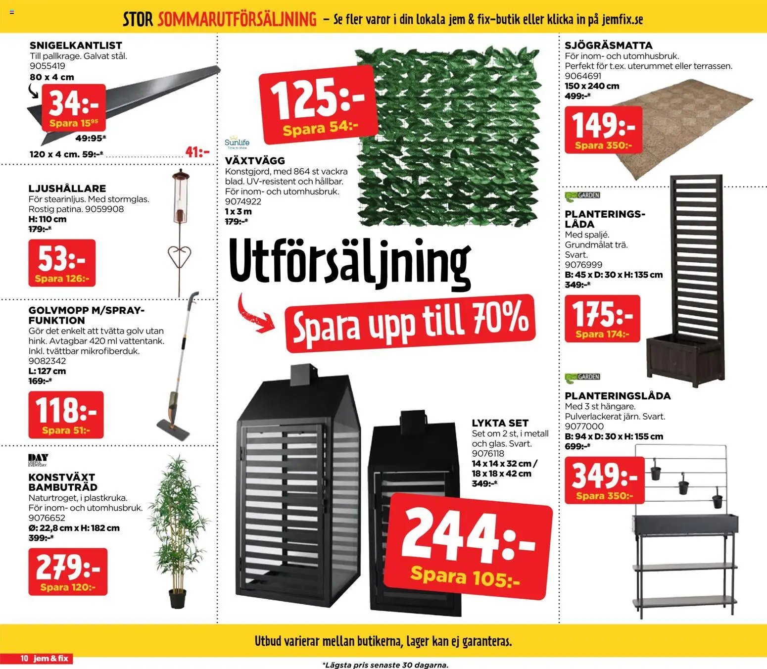 Jem & Fix erbjudanden