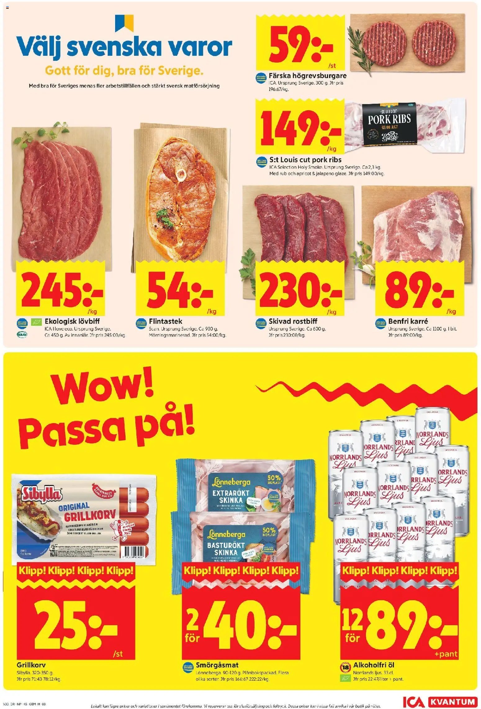 ICA Kvantum erbjudanden