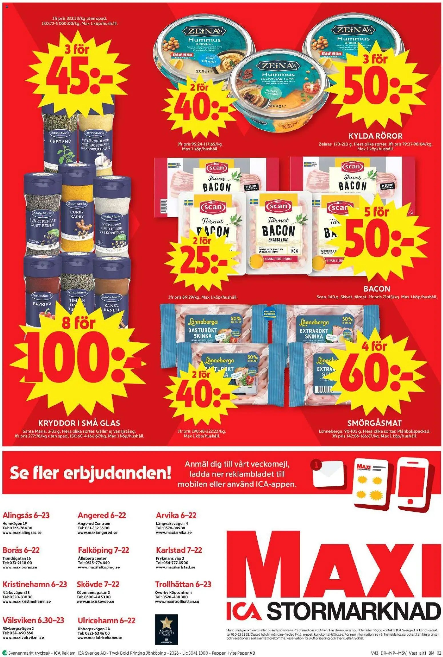 ICA Maxi erbjudanden
