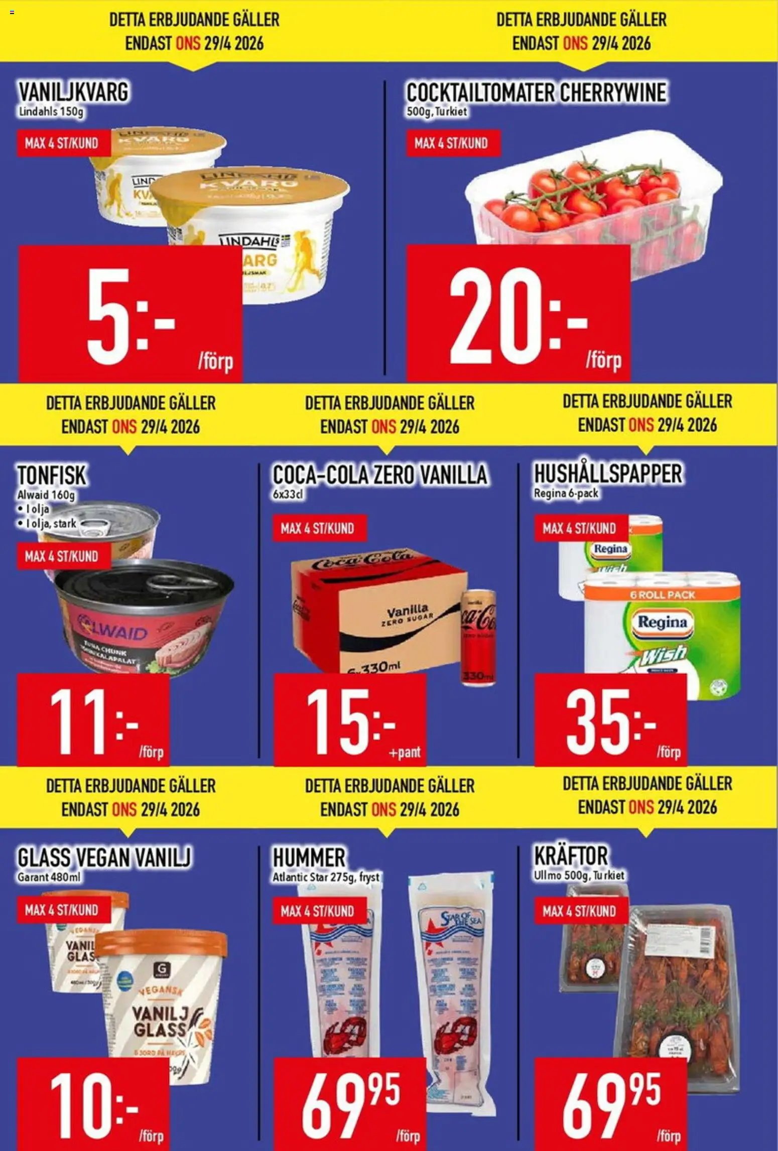 Matdax erbjudanden