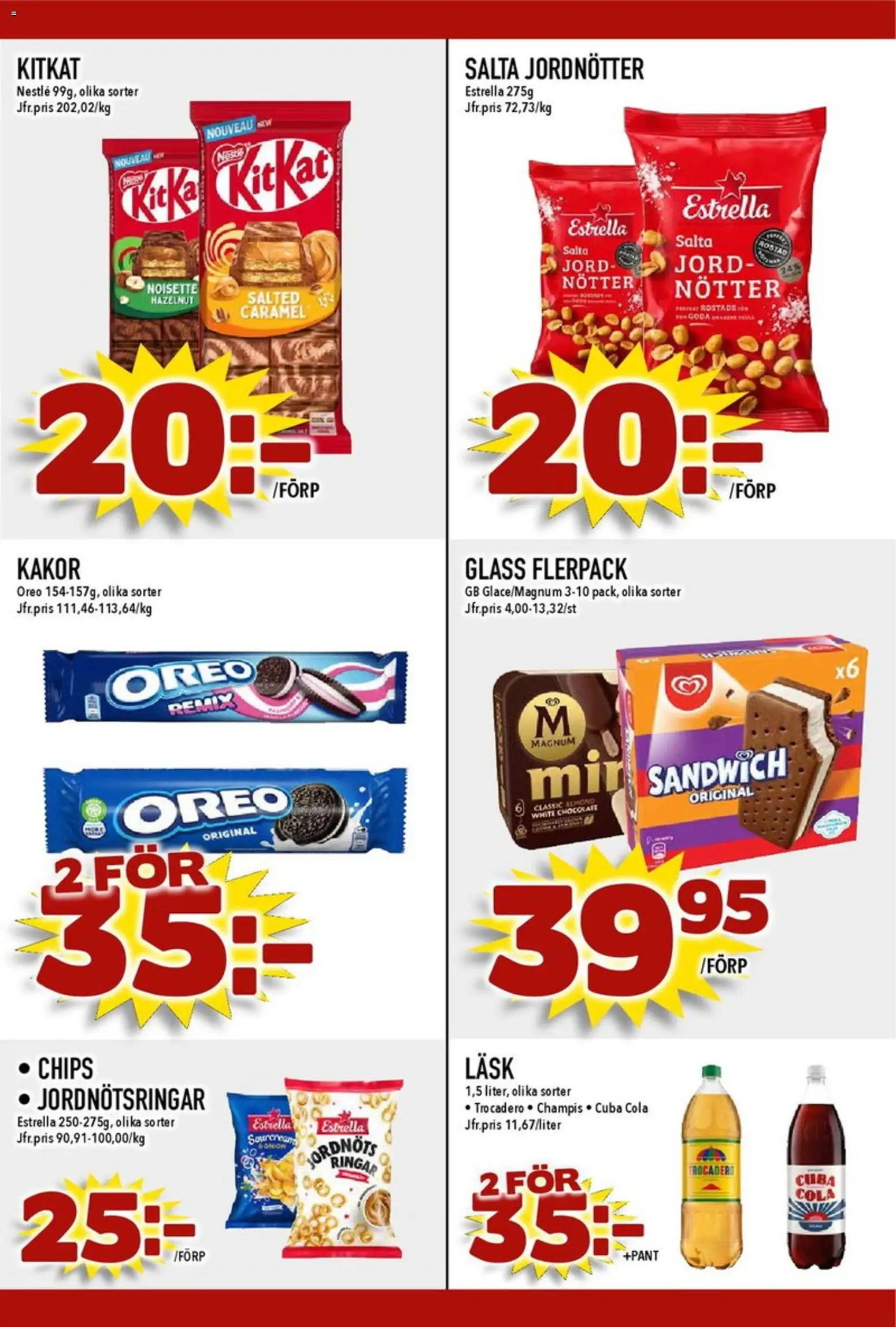 Matdax erbjudanden