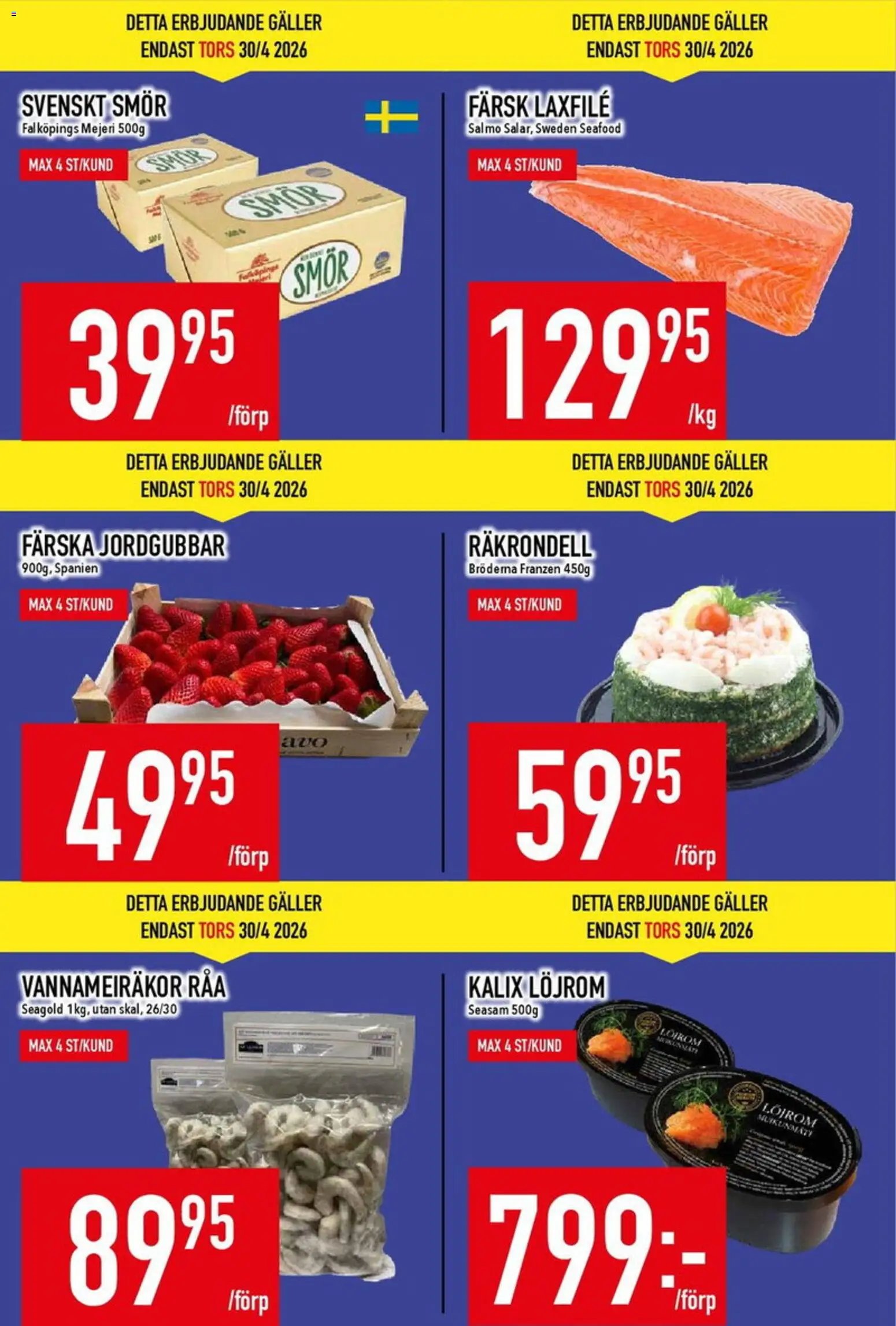 Matdax erbjudanden
