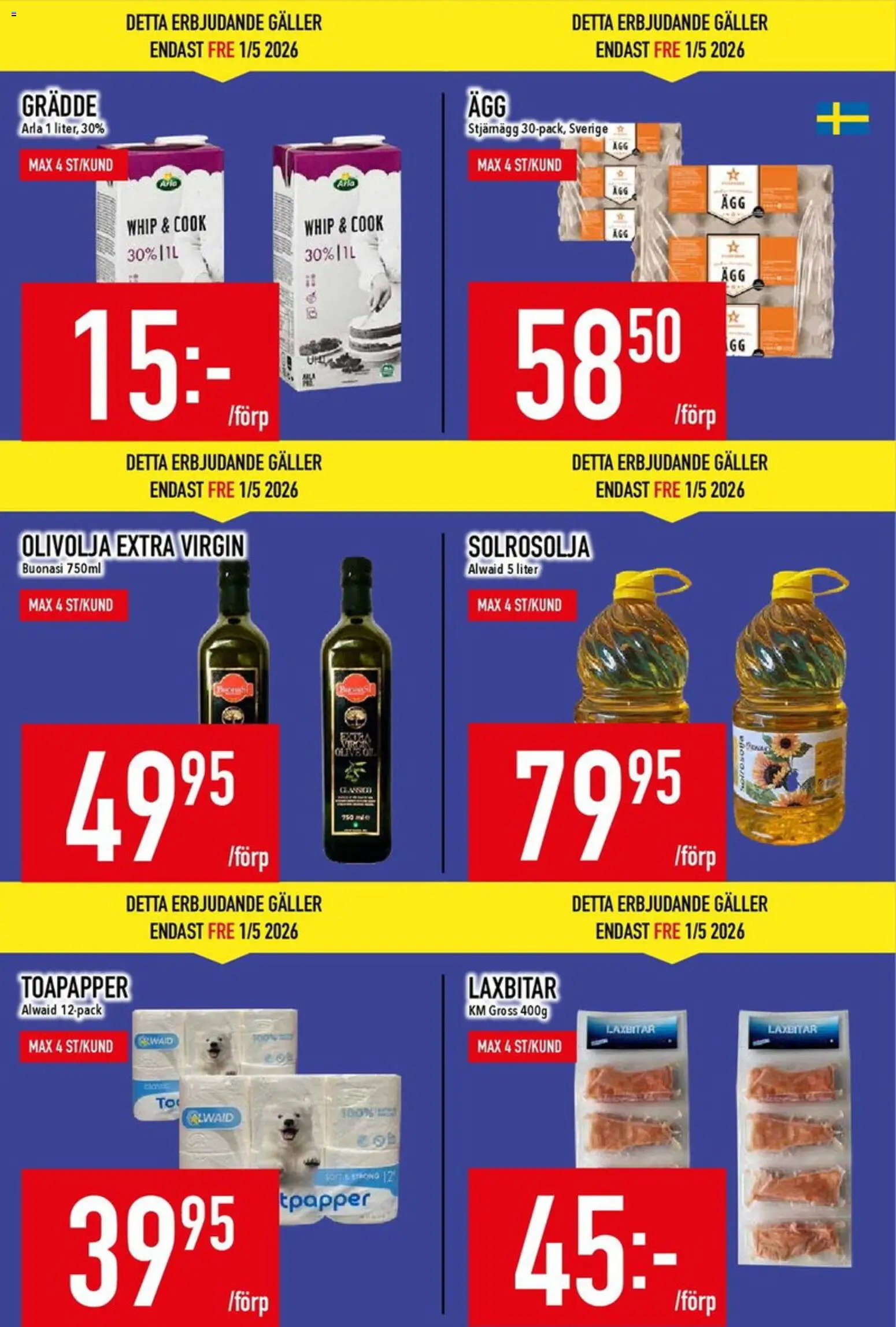 Matdax erbjudanden