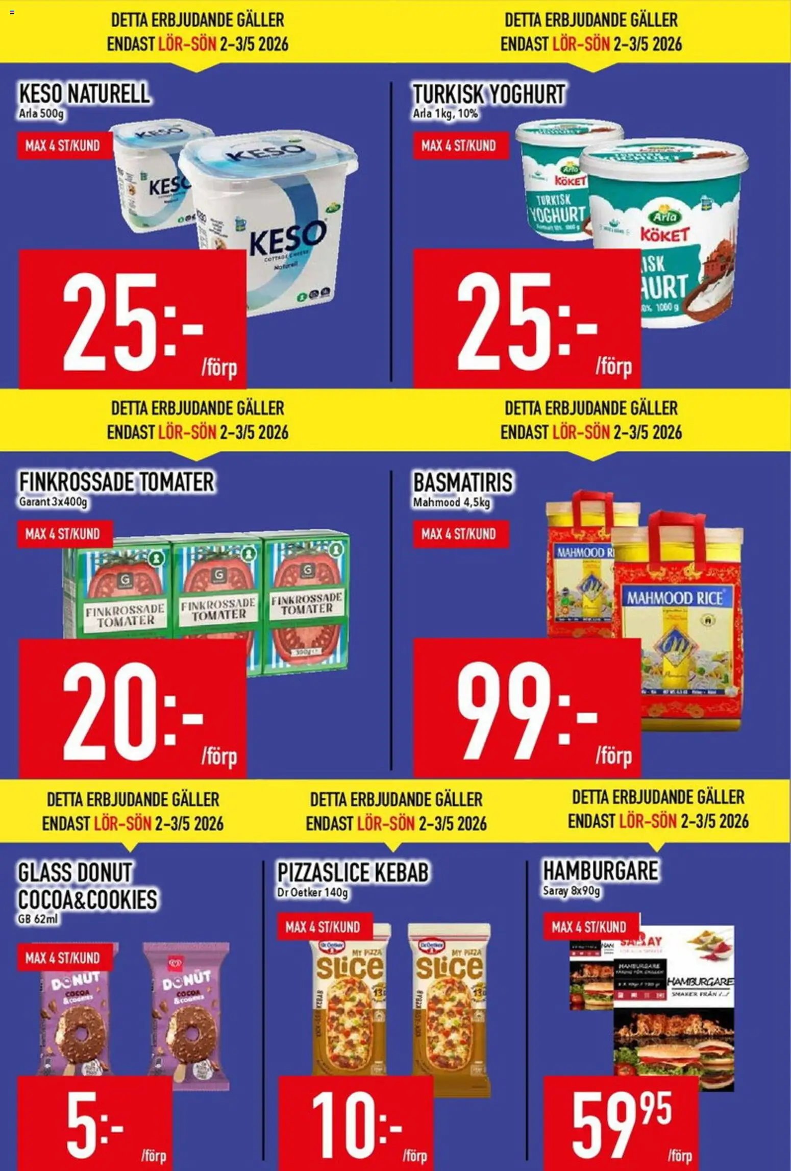 Matdax erbjudanden