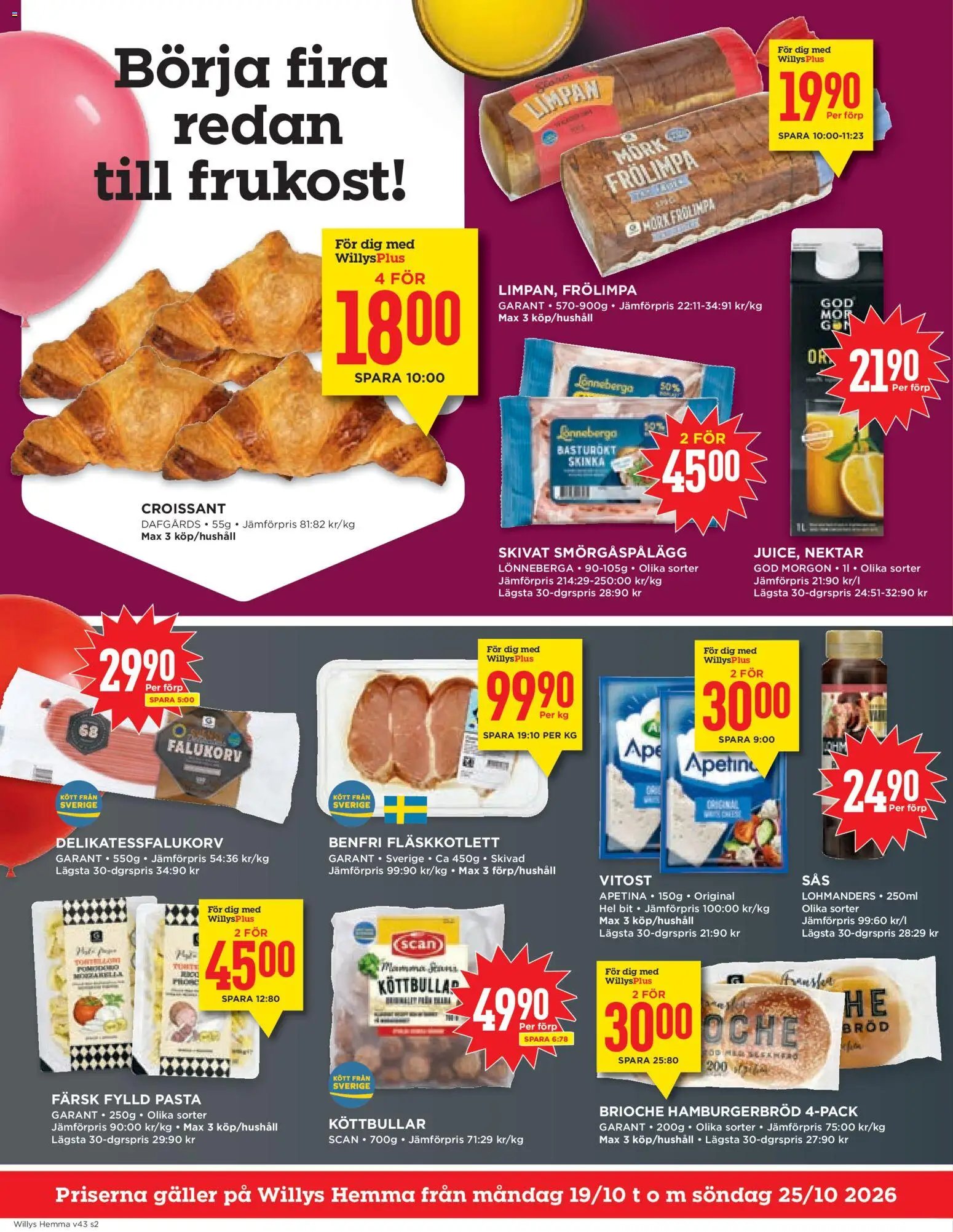 Willys erbjudanden Hemma