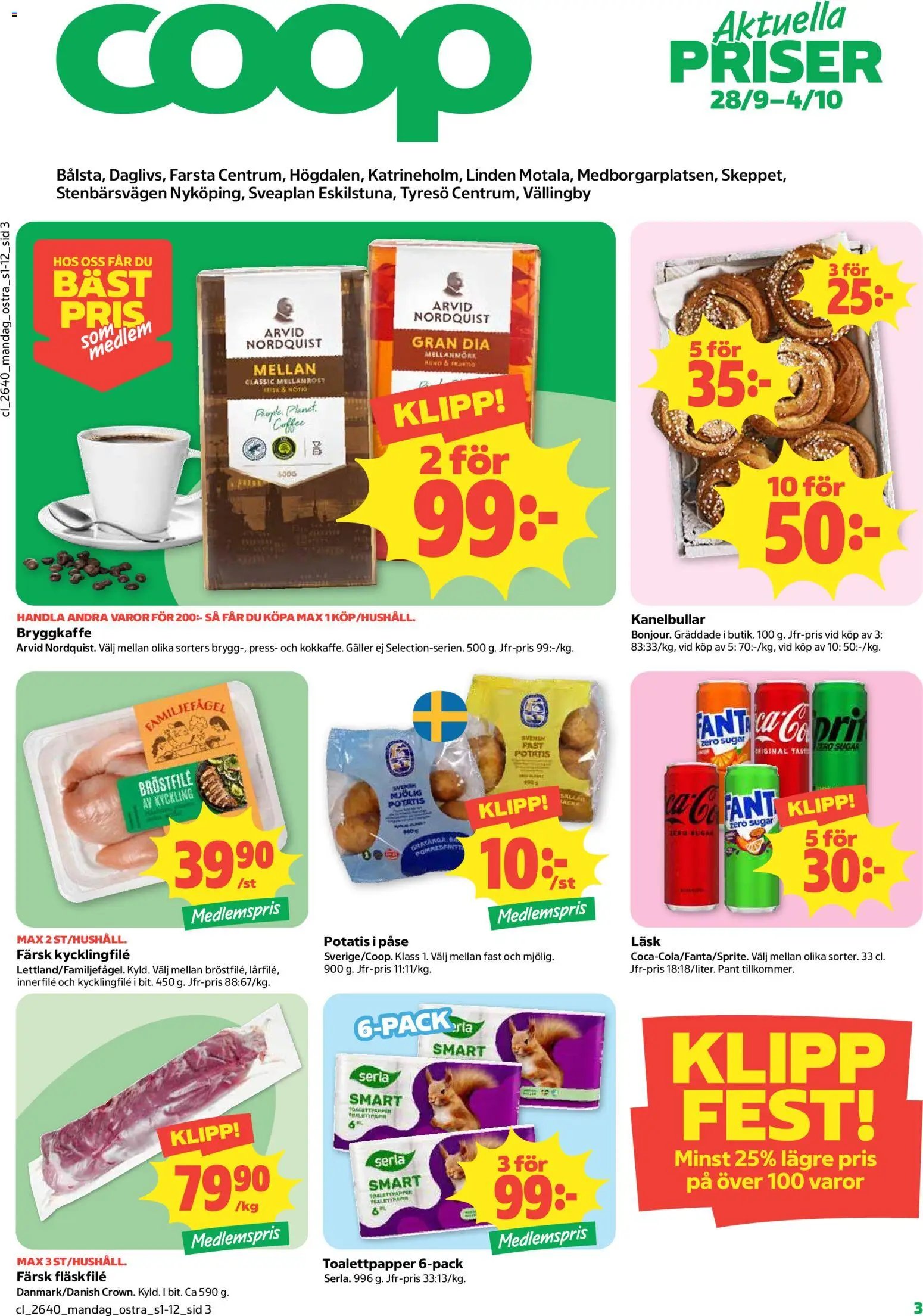 Coop Daglivs erbjudanden