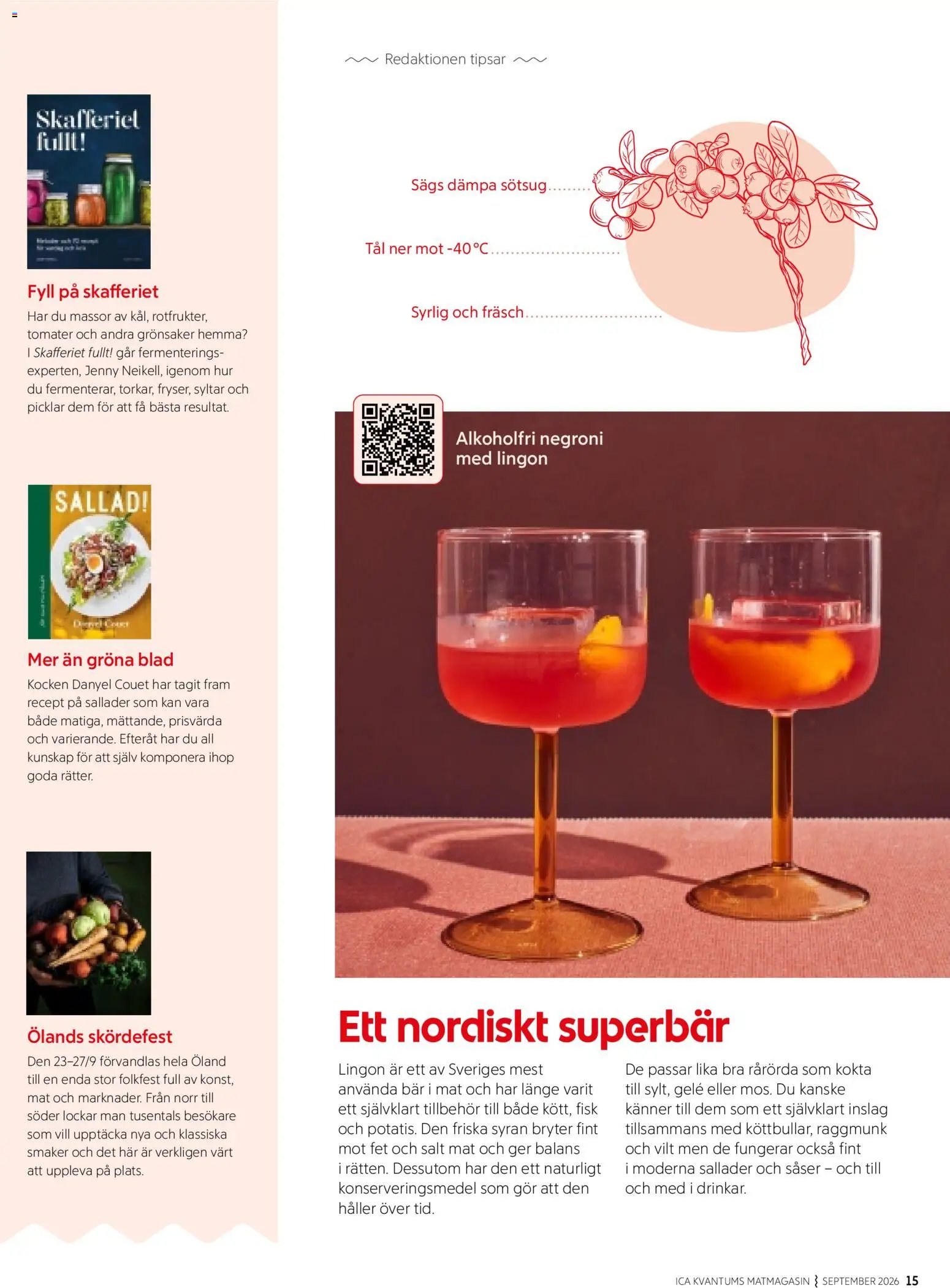 ICA Kvantum ICA Kvantum Matmagasinet september 2026