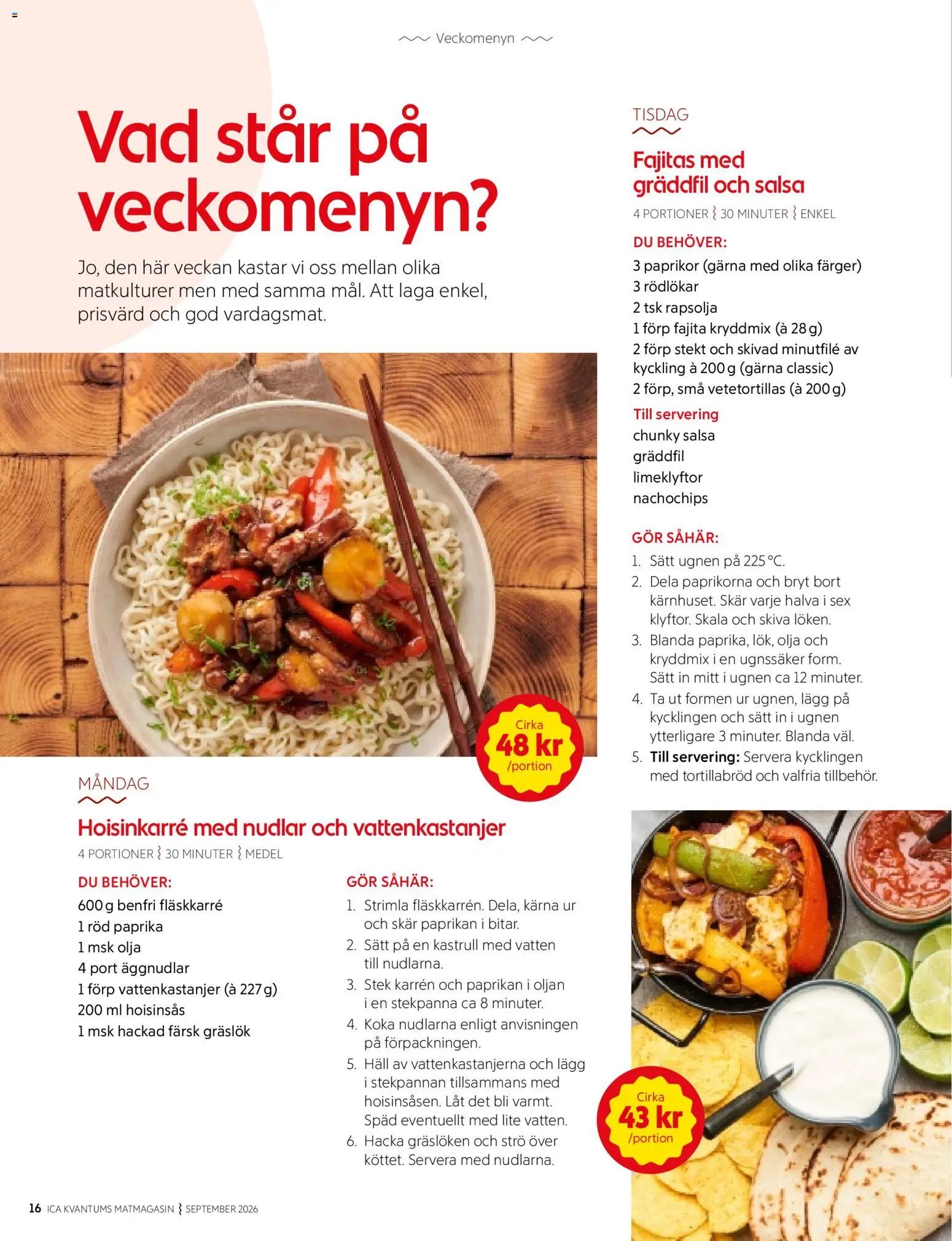 ICA Kvantum ICA Kvantum Matmagasinet september 2026