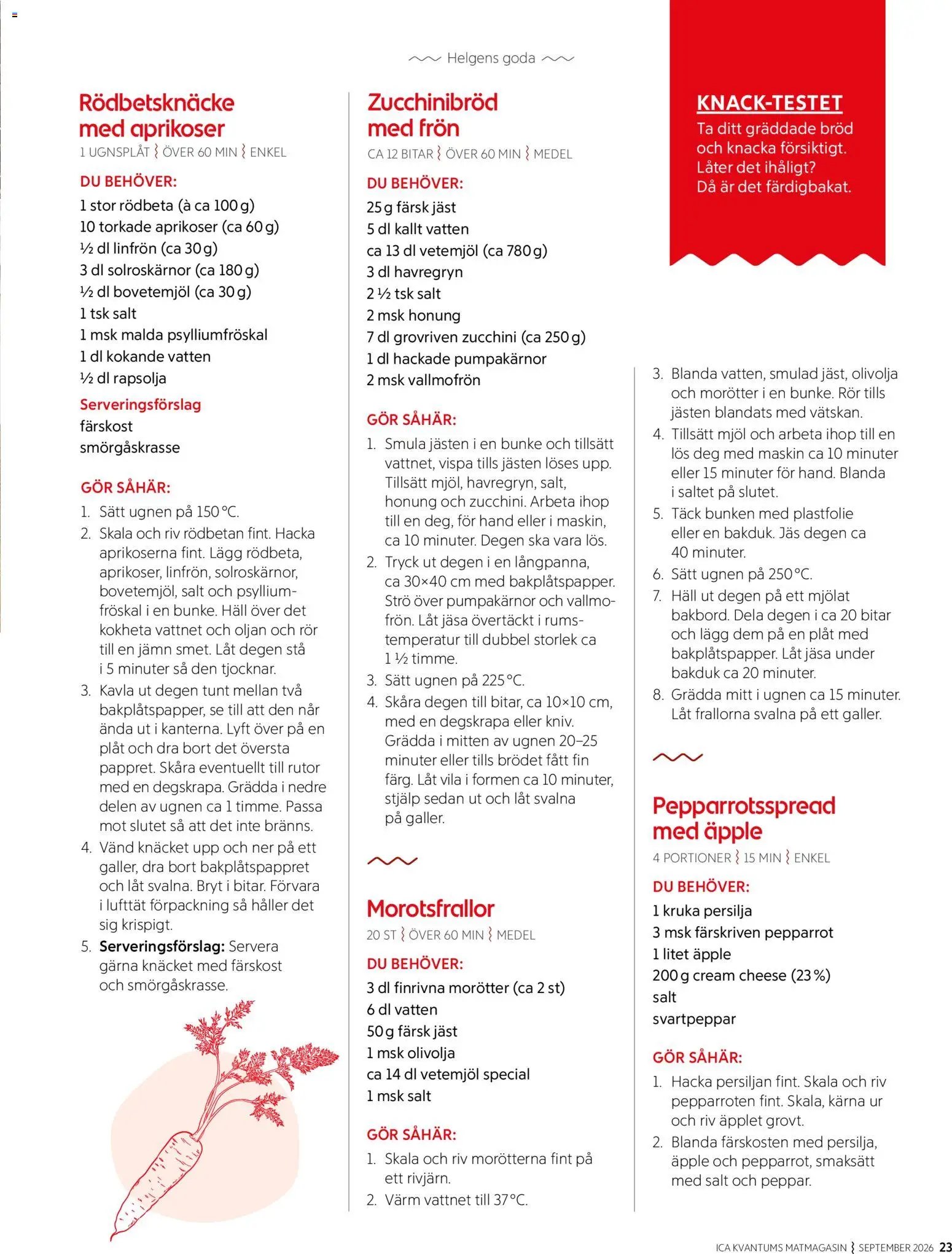 ICA Kvantum ICA Kvantum Matmagasinet september 2026