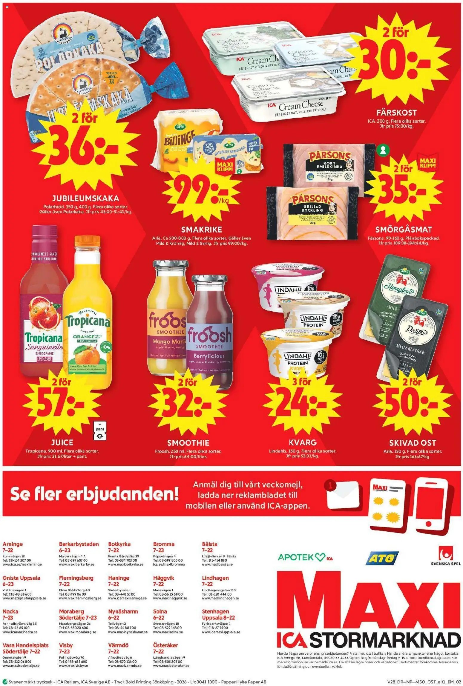ICA Maxi erbjudanden