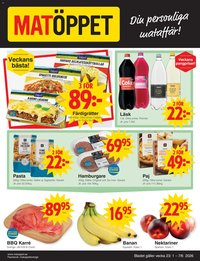 Matöppet erbjudanden