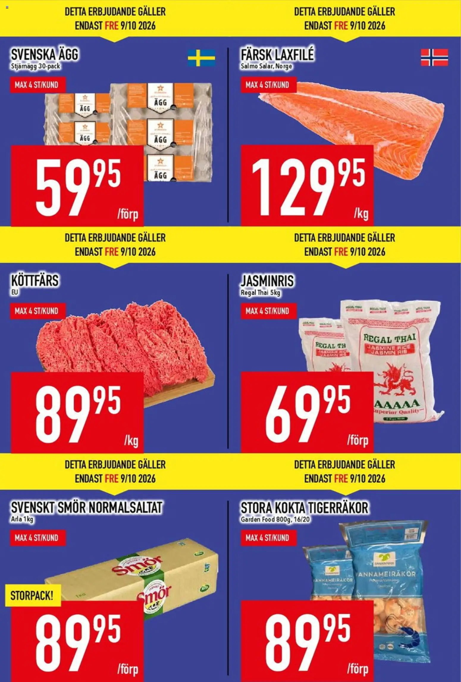 Matdax erbjudanden