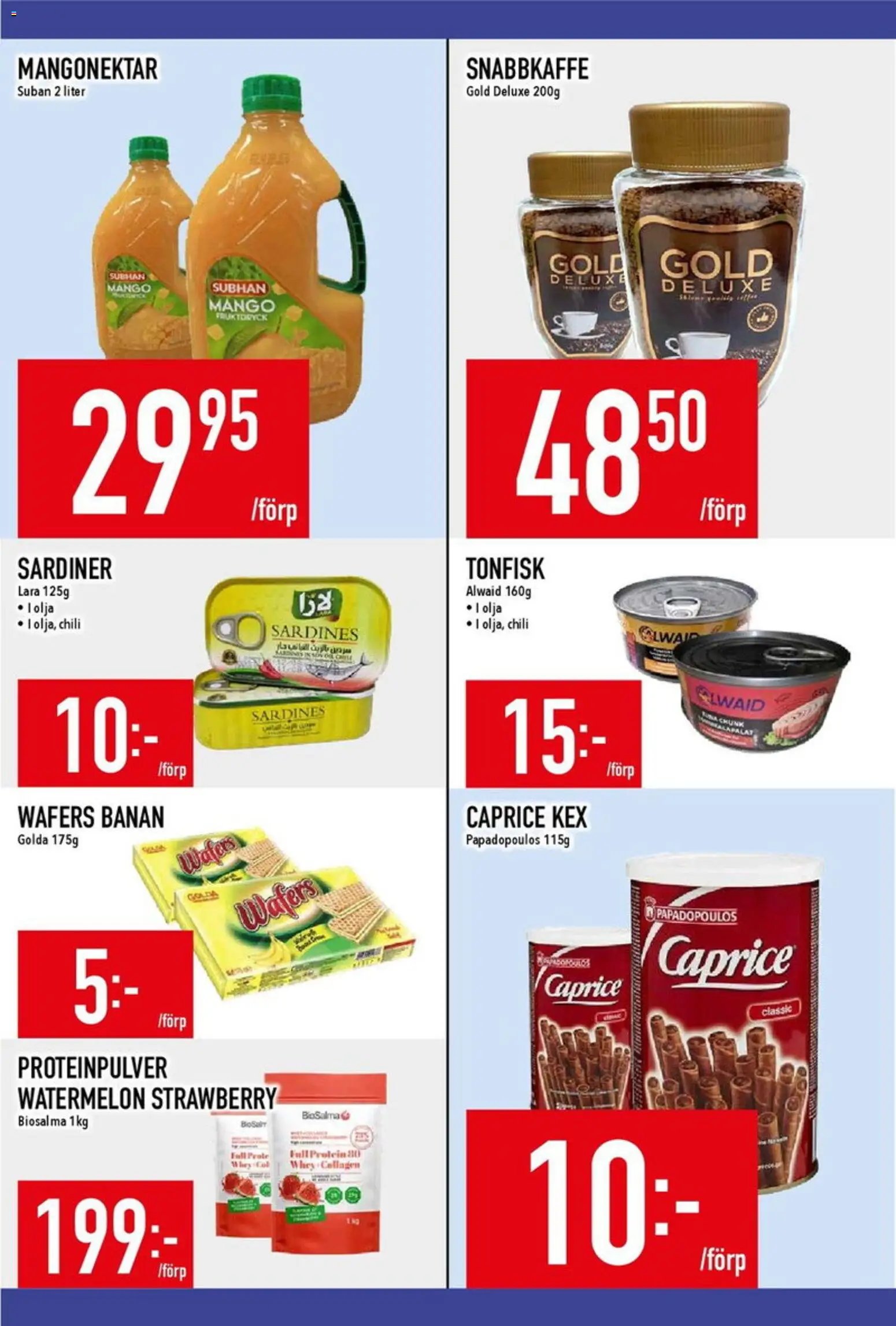 Matdax erbjudanden