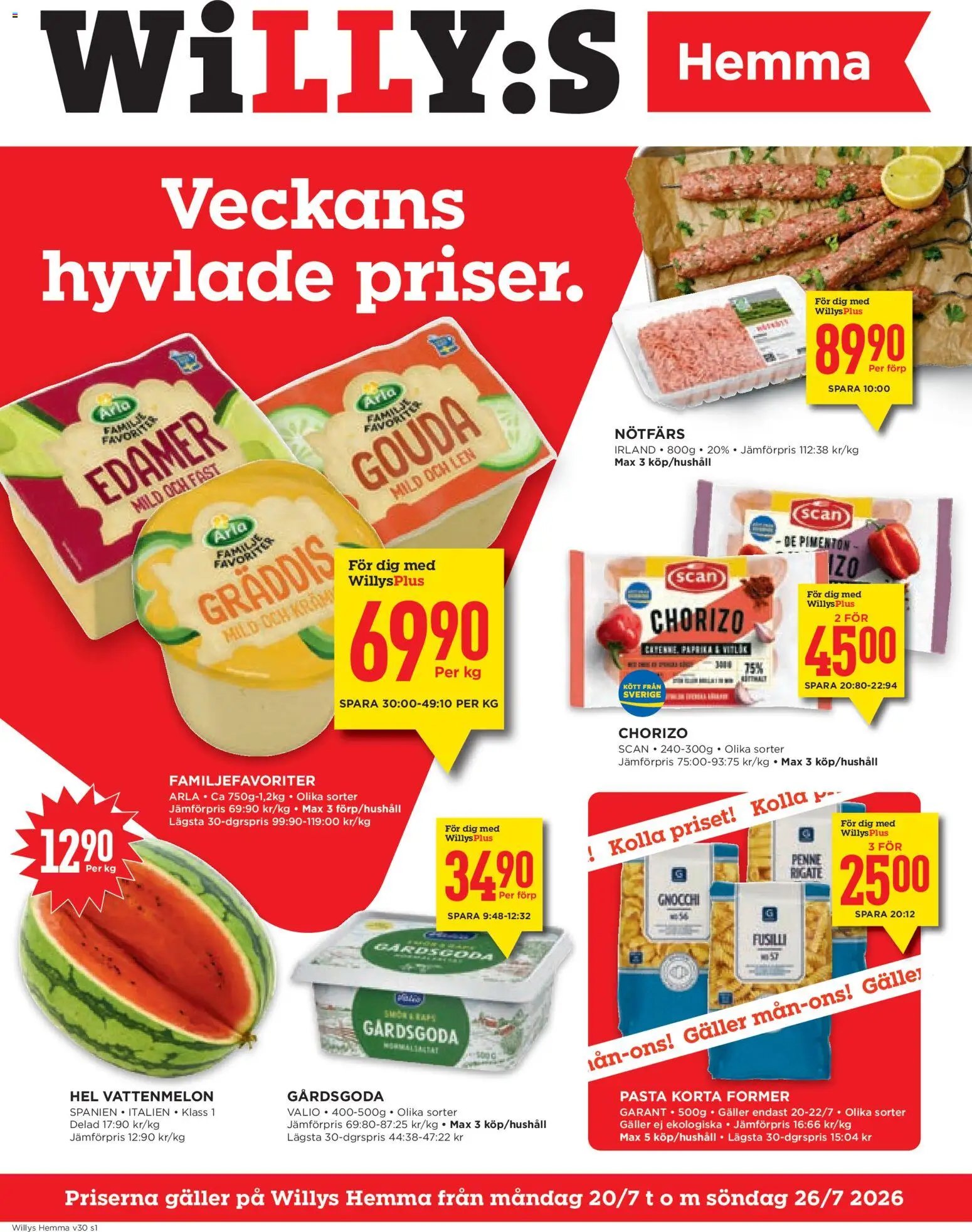 Willys erbjudanden Hemma