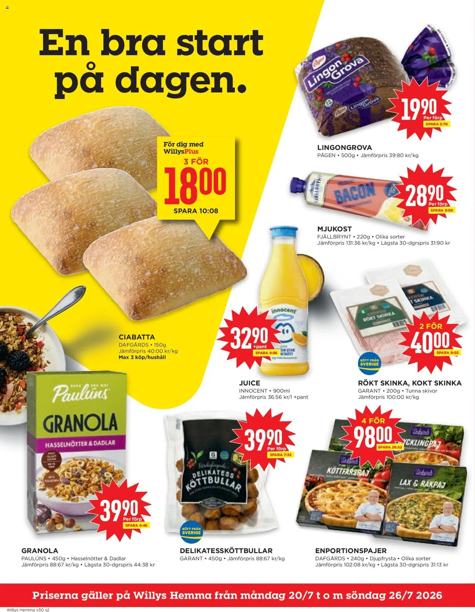Willys erbjudanden Hemma