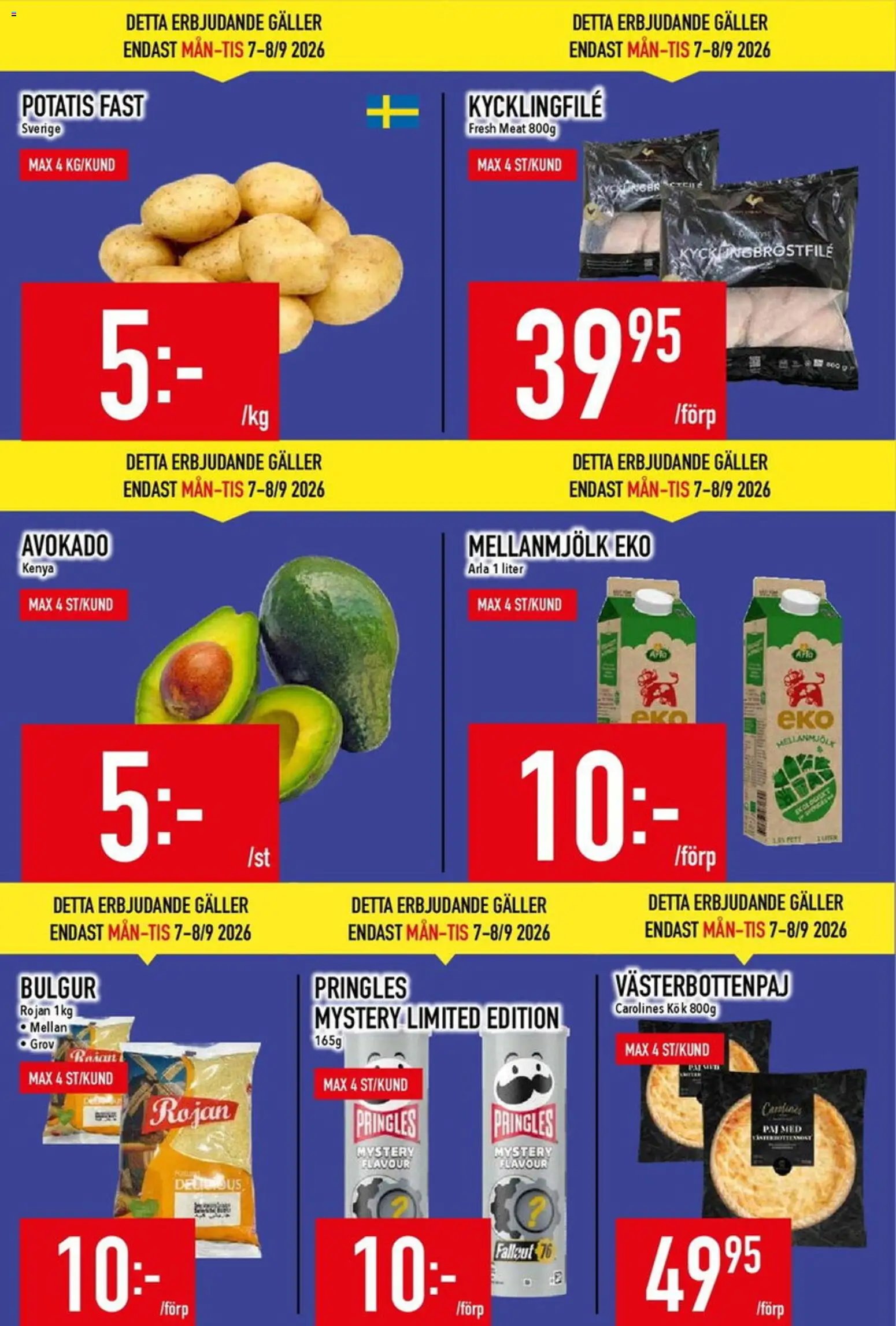 Matdax erbjudanden