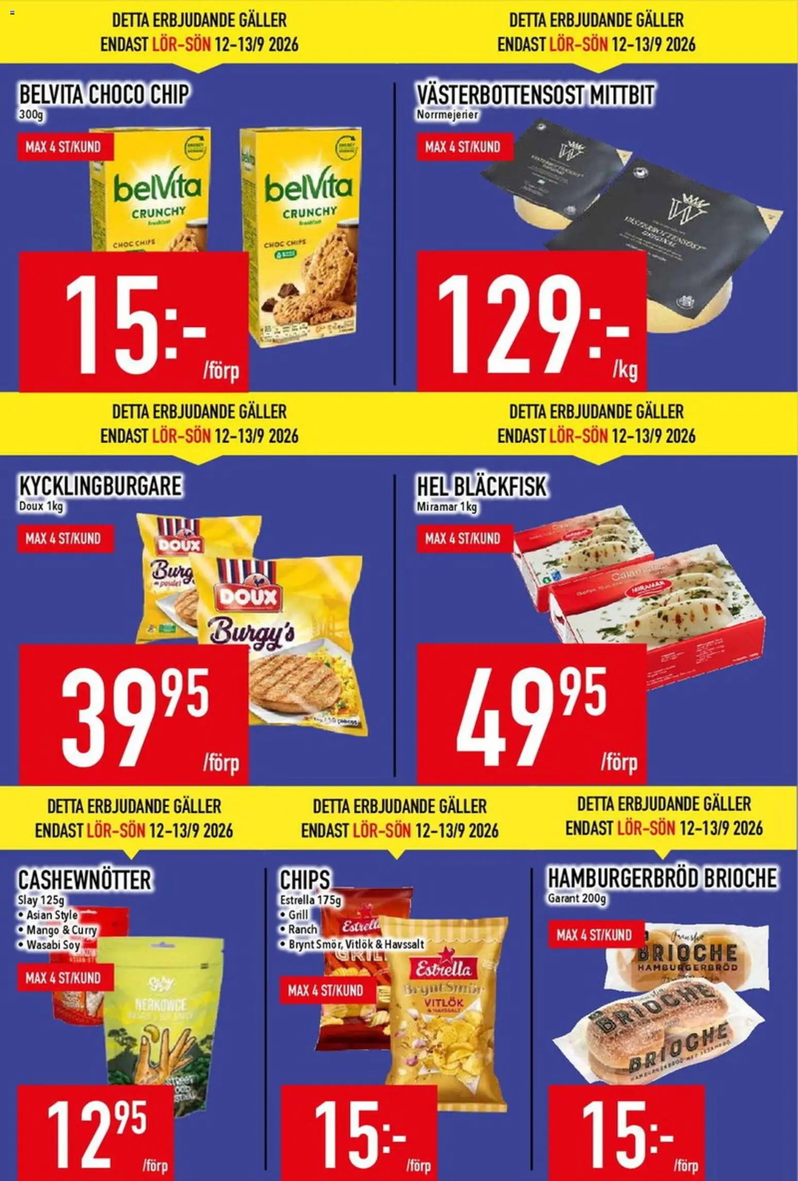 Matdax erbjudanden