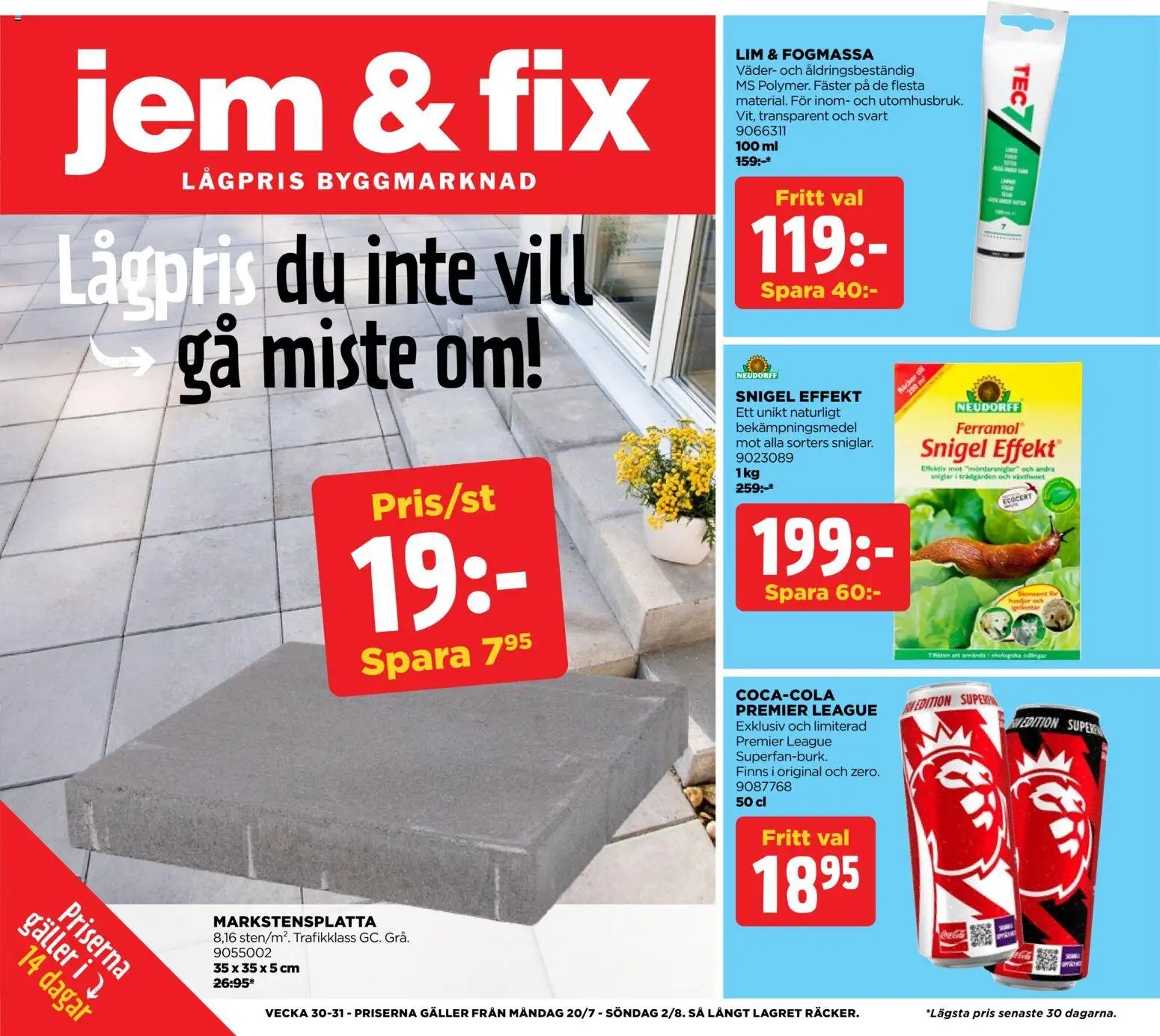 Jem & Fix erbjudanden